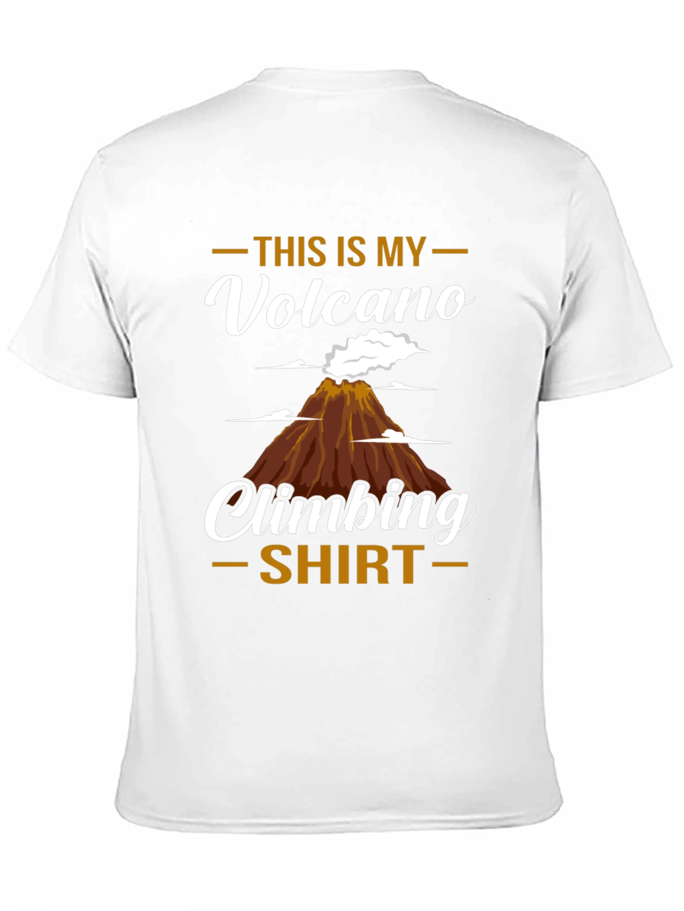 Black Volcano Climbing T-Shirt - Unique Design view 11