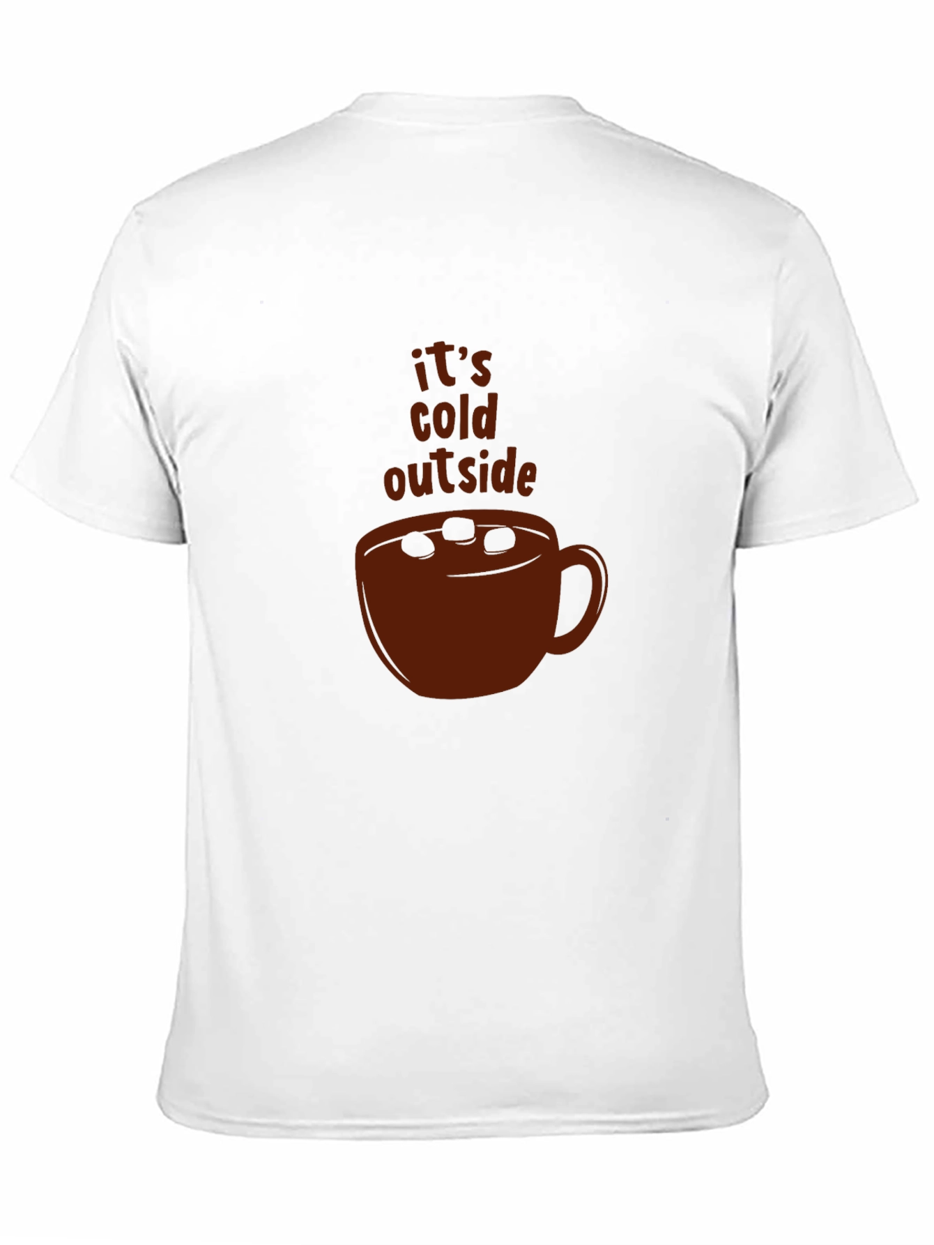 Black It's Cold Outside Cocoa T-Shirt view 11