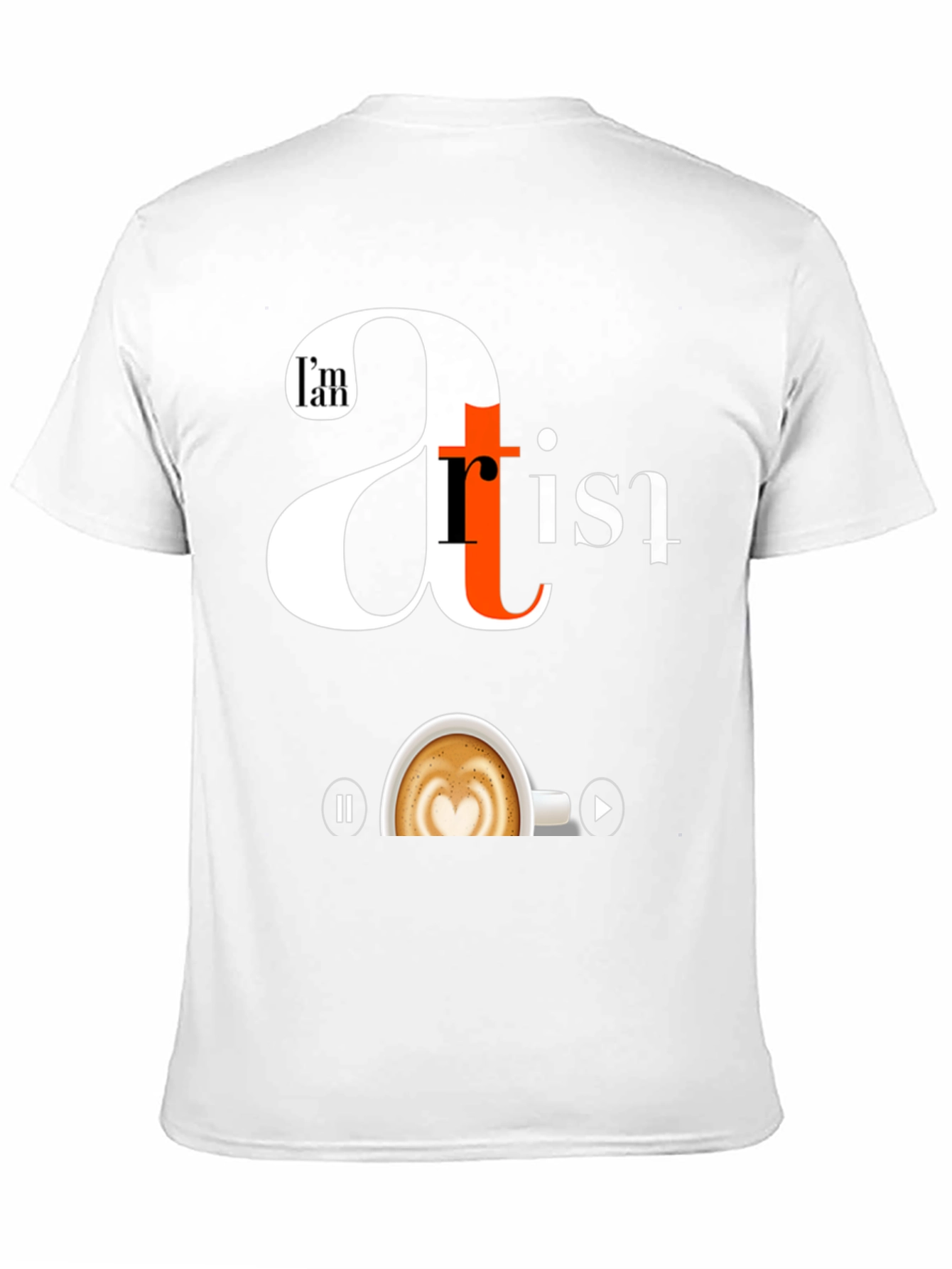 Black I'm An Artist Black Graphic Tee view 11