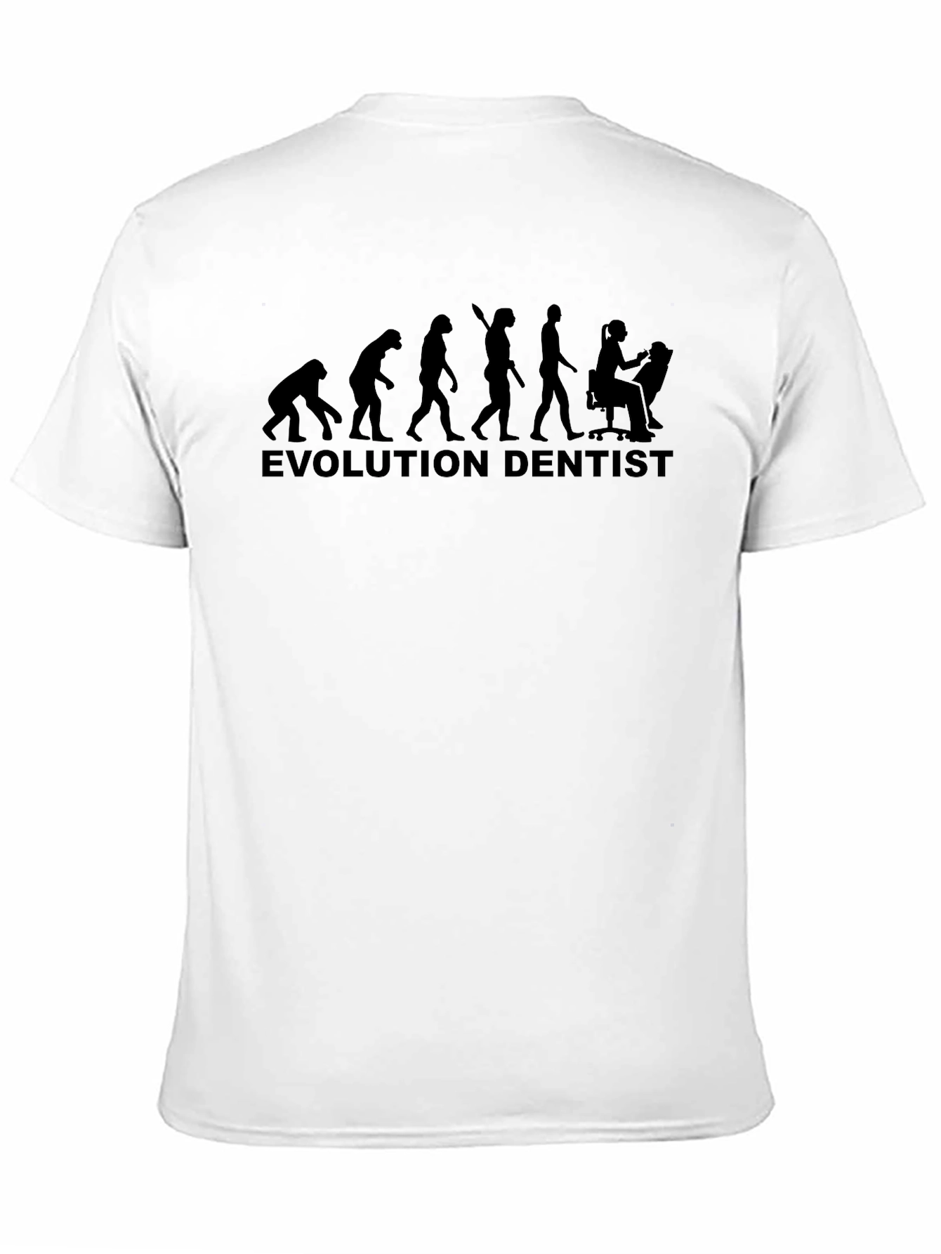Black Evolution Dentist T-Shirt - Black view 11