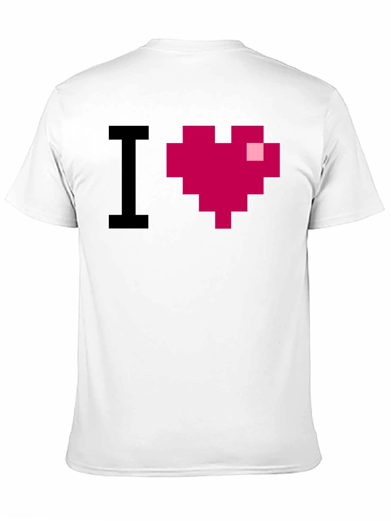 Black I Heart Pixel Art Graphic Tee view 11