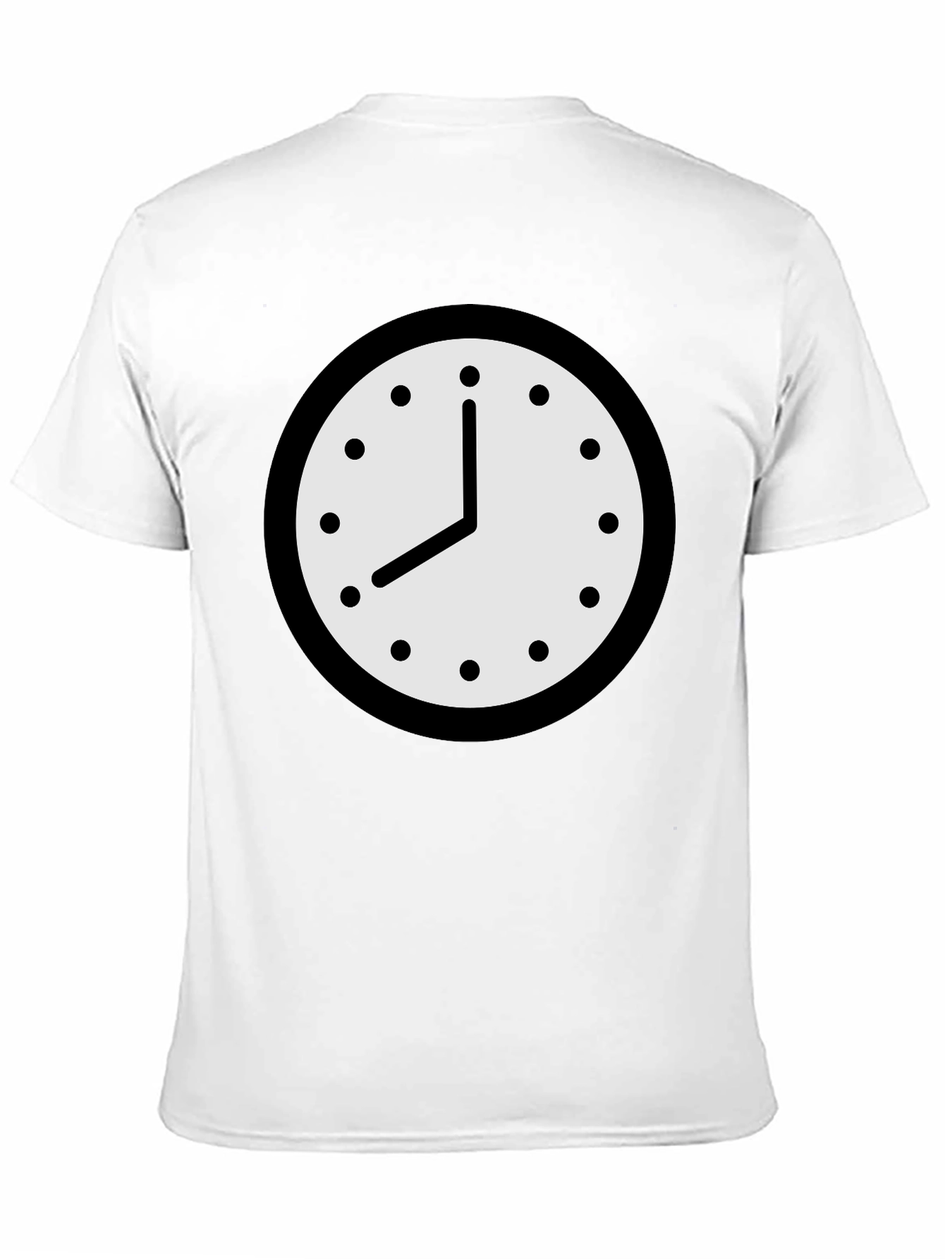 Black Clock Graphic T-Shirt - Classic Timepiece Design view 11