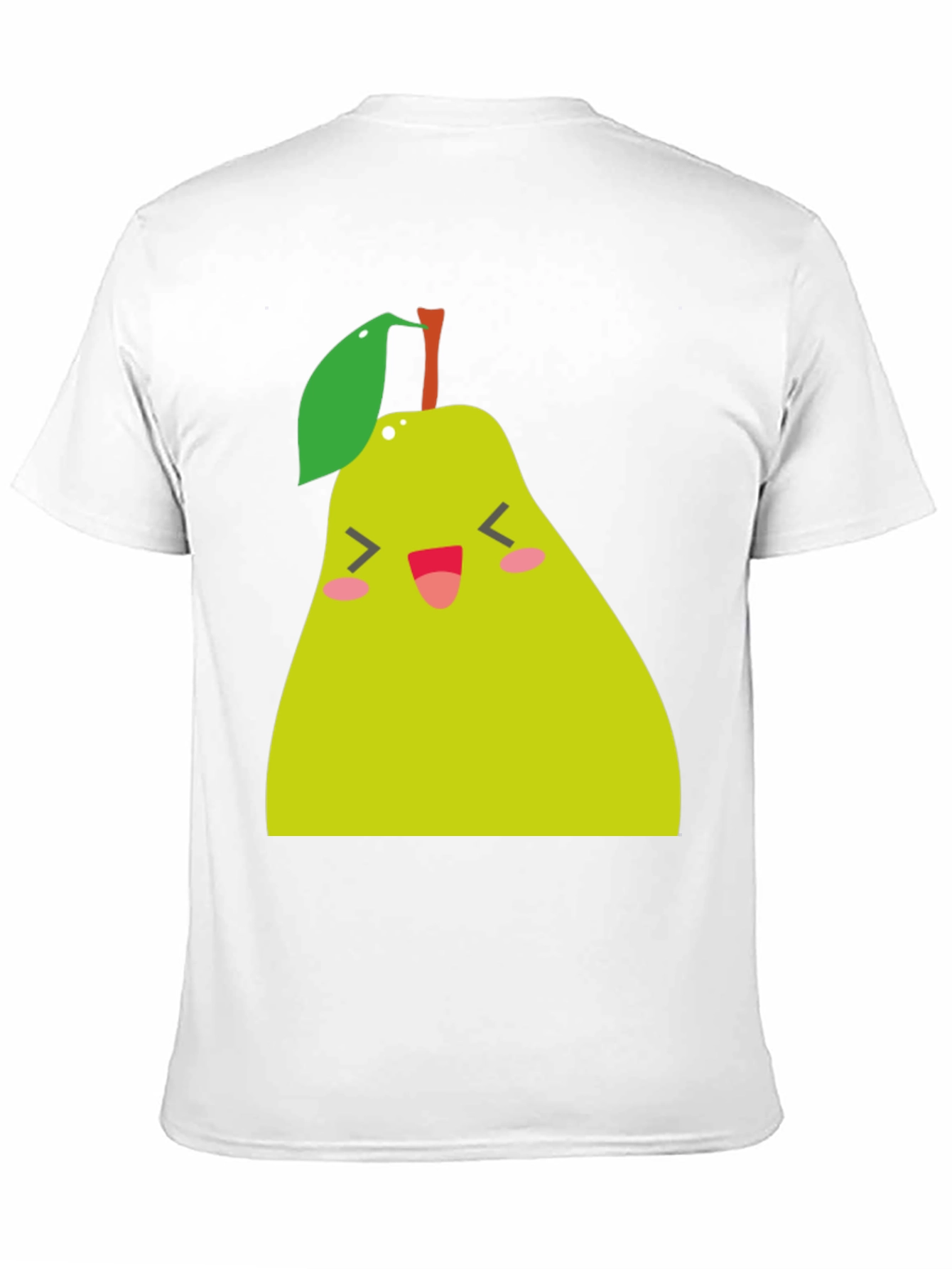 Black Cute Pear Graphic Tee - Black Cotton Blend view 11