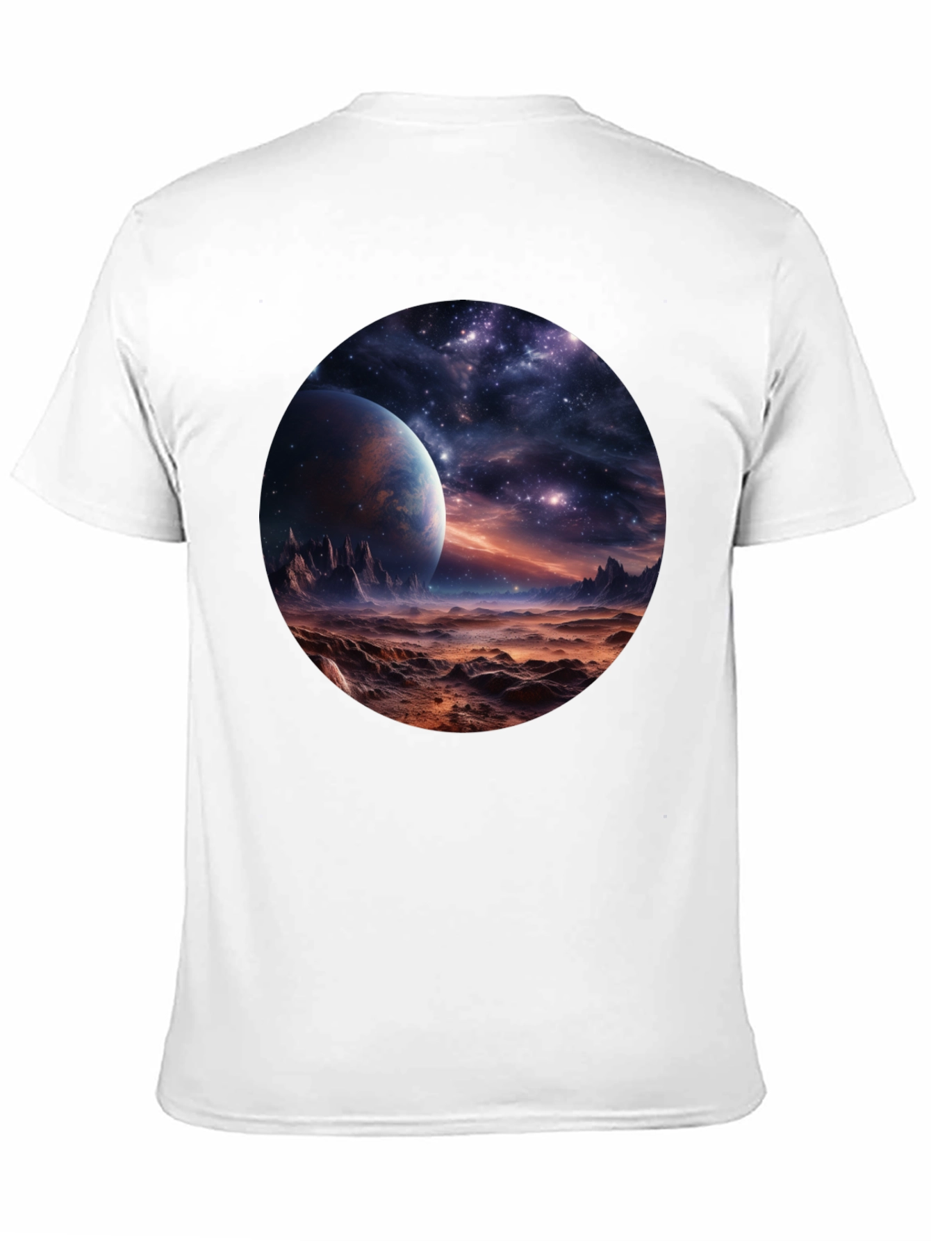 Black Cosmic Planet Graphic Tee - Black view 11