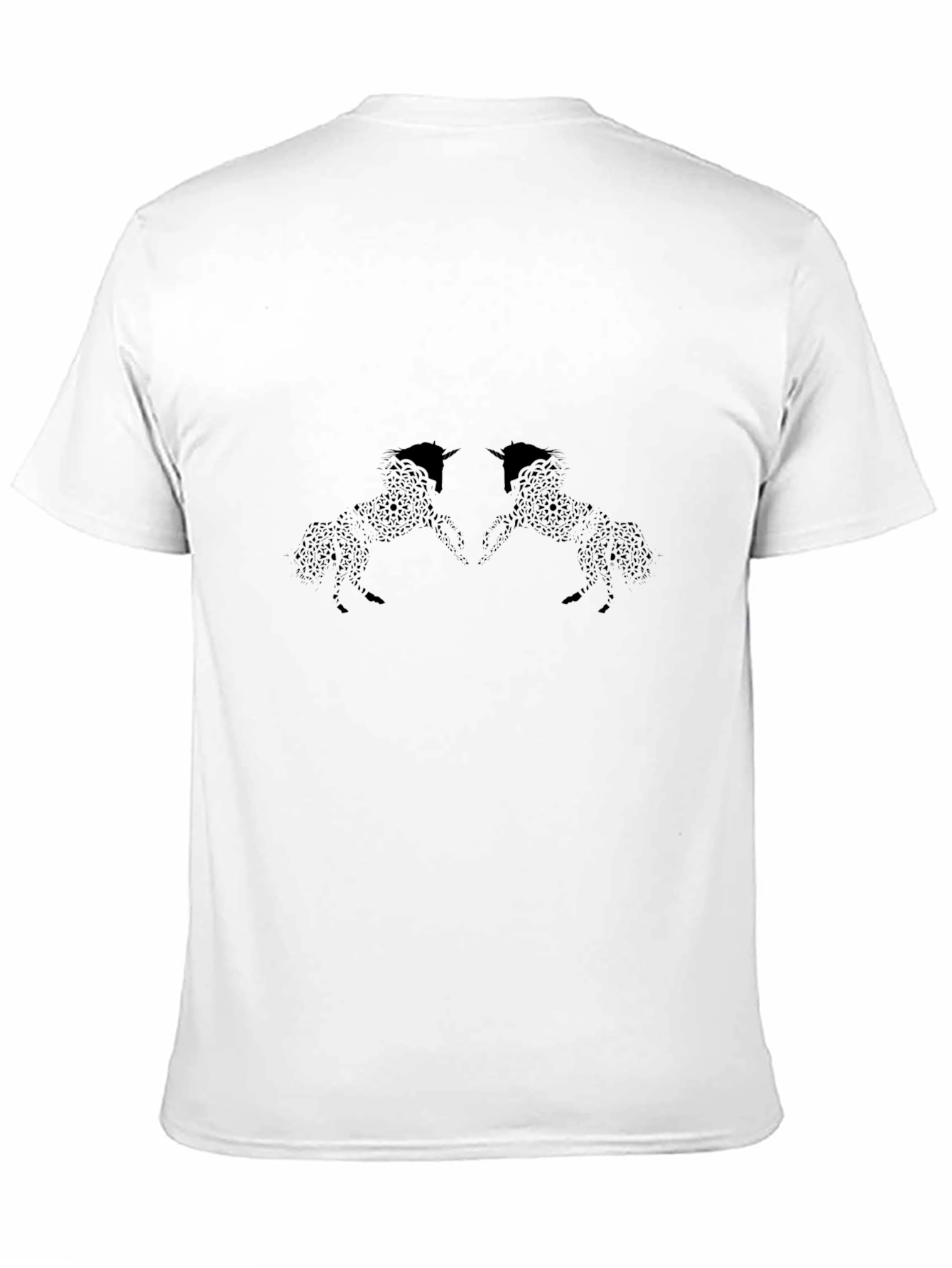 Black Men's Black Unicorn Graphic Tee - Stylish & Unique view 11
