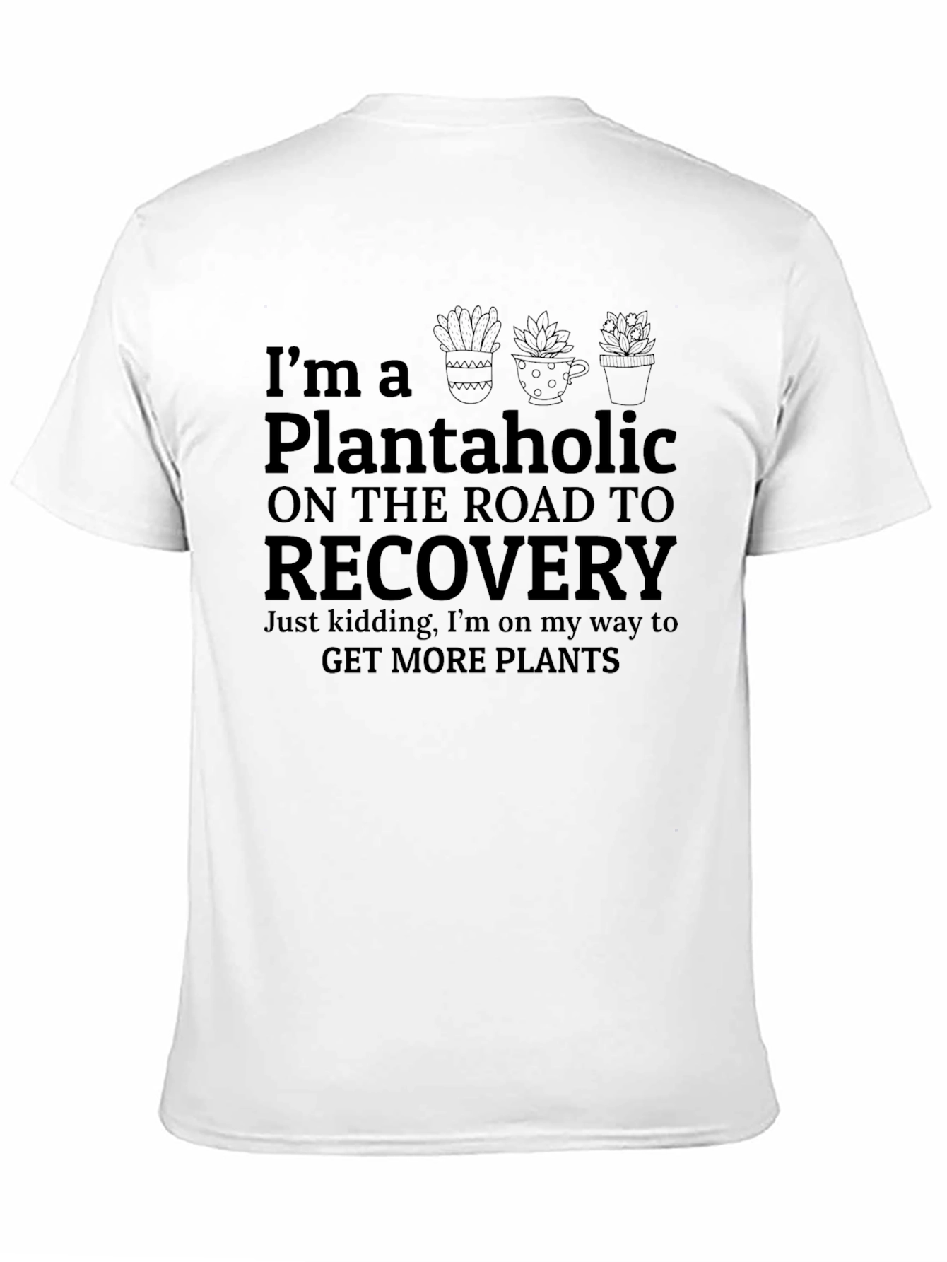 Black Plantaholic Recovery T-Shirt view 11