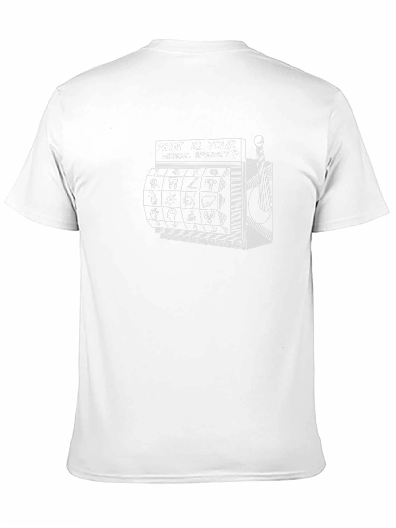 Black Medical Specialty Slot Machine T-Shirt view 11