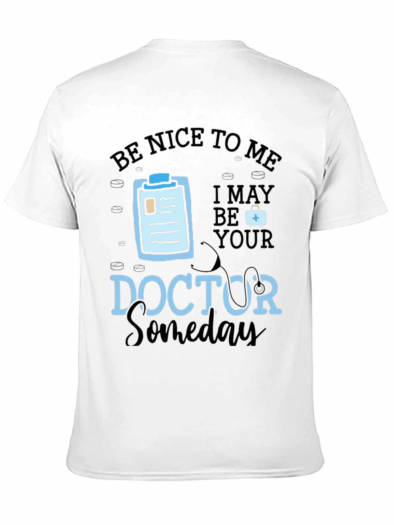 Black Be Nice To Me, Doctor Someday Graphic T-Shirt view 11