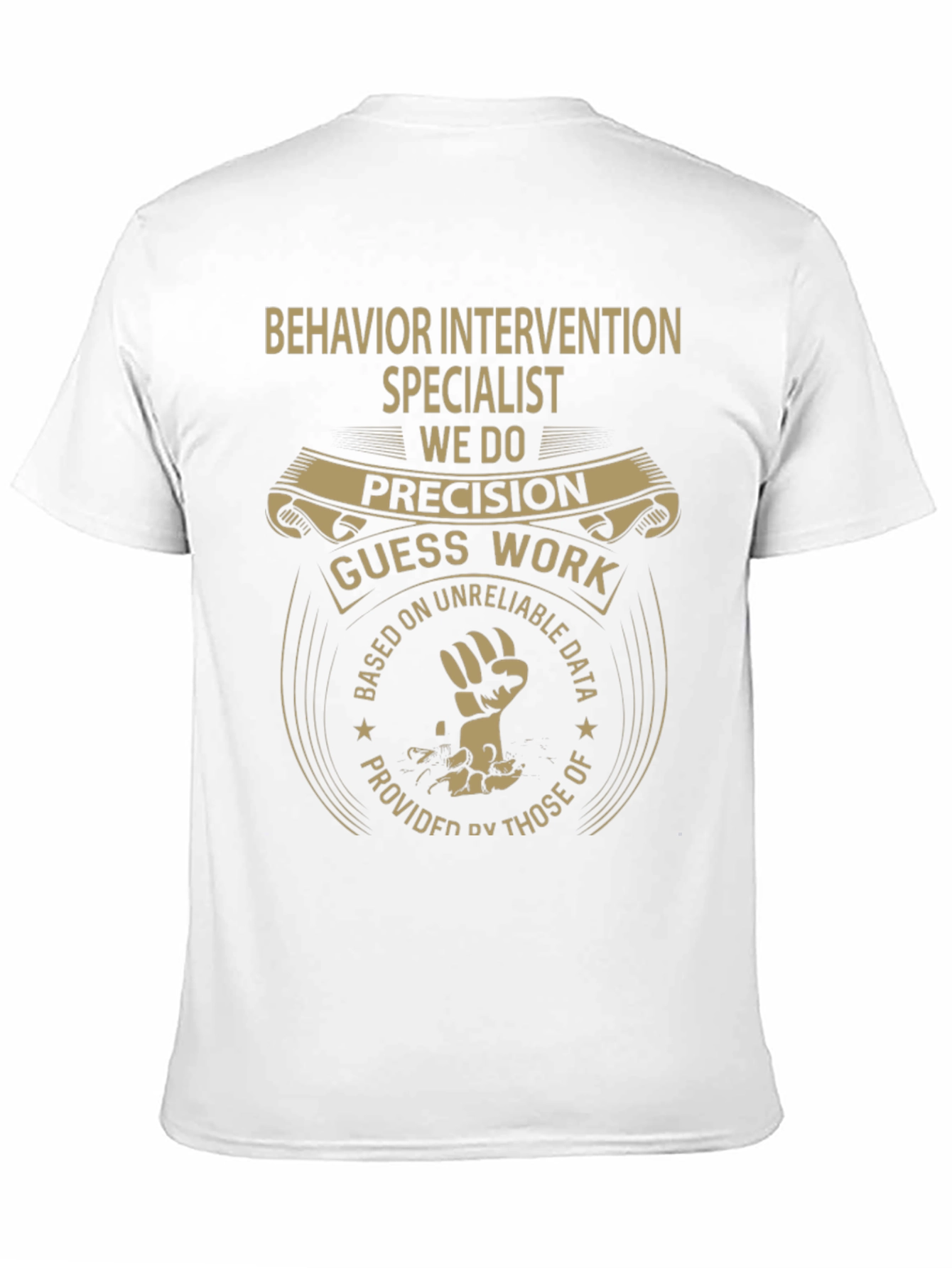 Black Behavior Intervention Specialist T-Shirt view 11