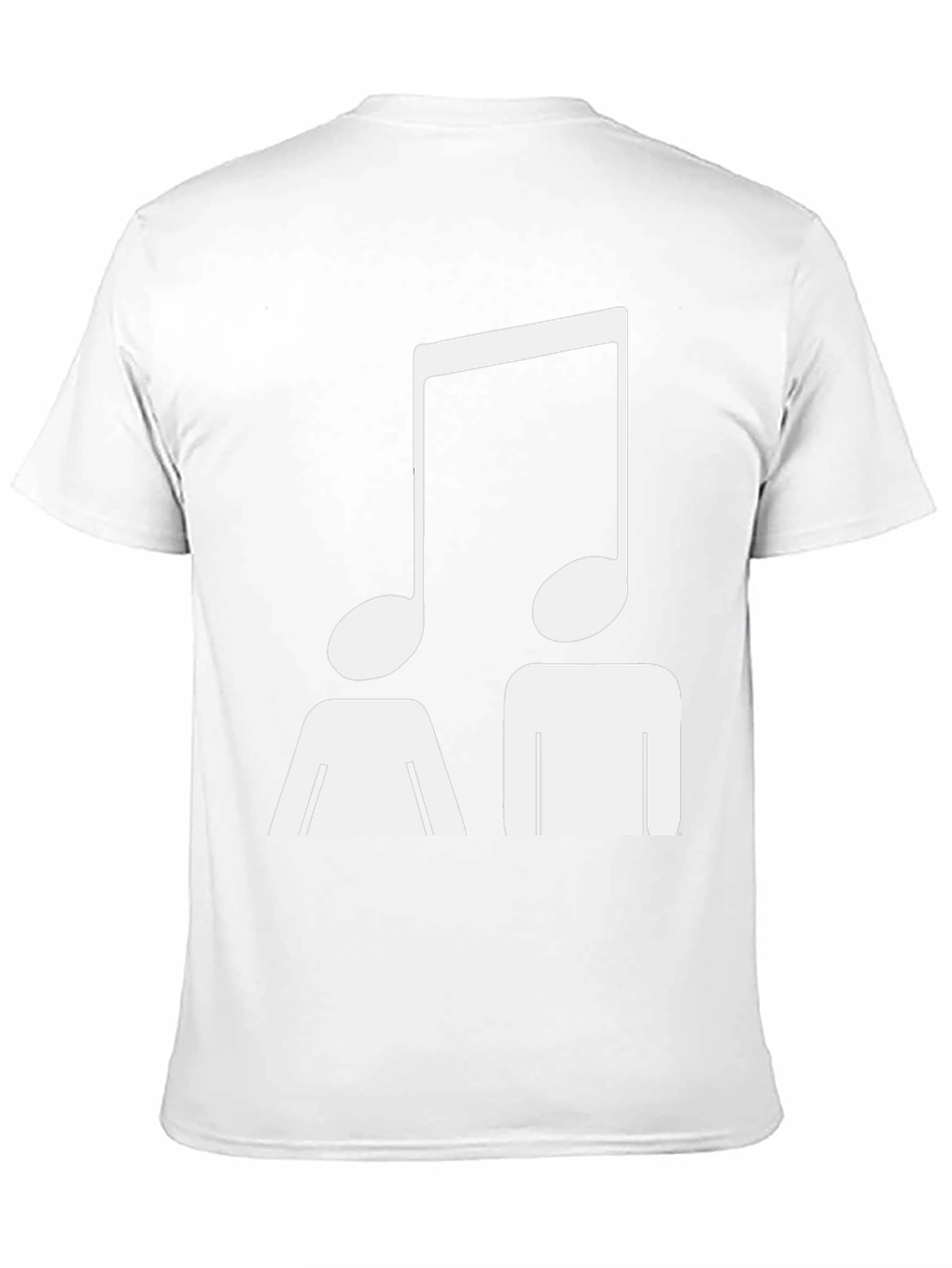 Black Musical Note Head T-Shirt - Unisex Graphic Tee view 11
