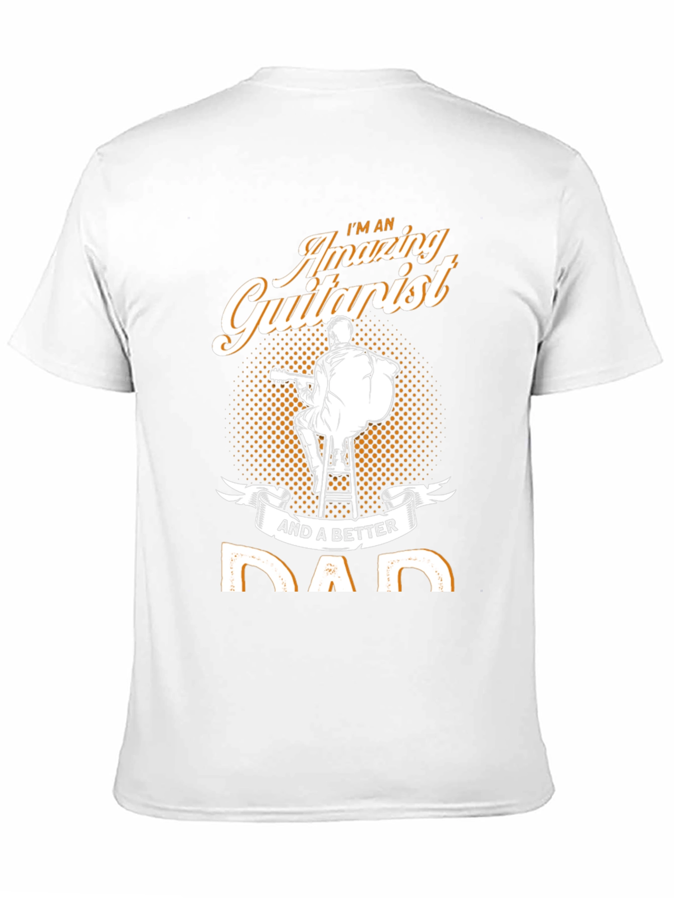 Black Amazing Guitarist Dad T-Shirt view 11