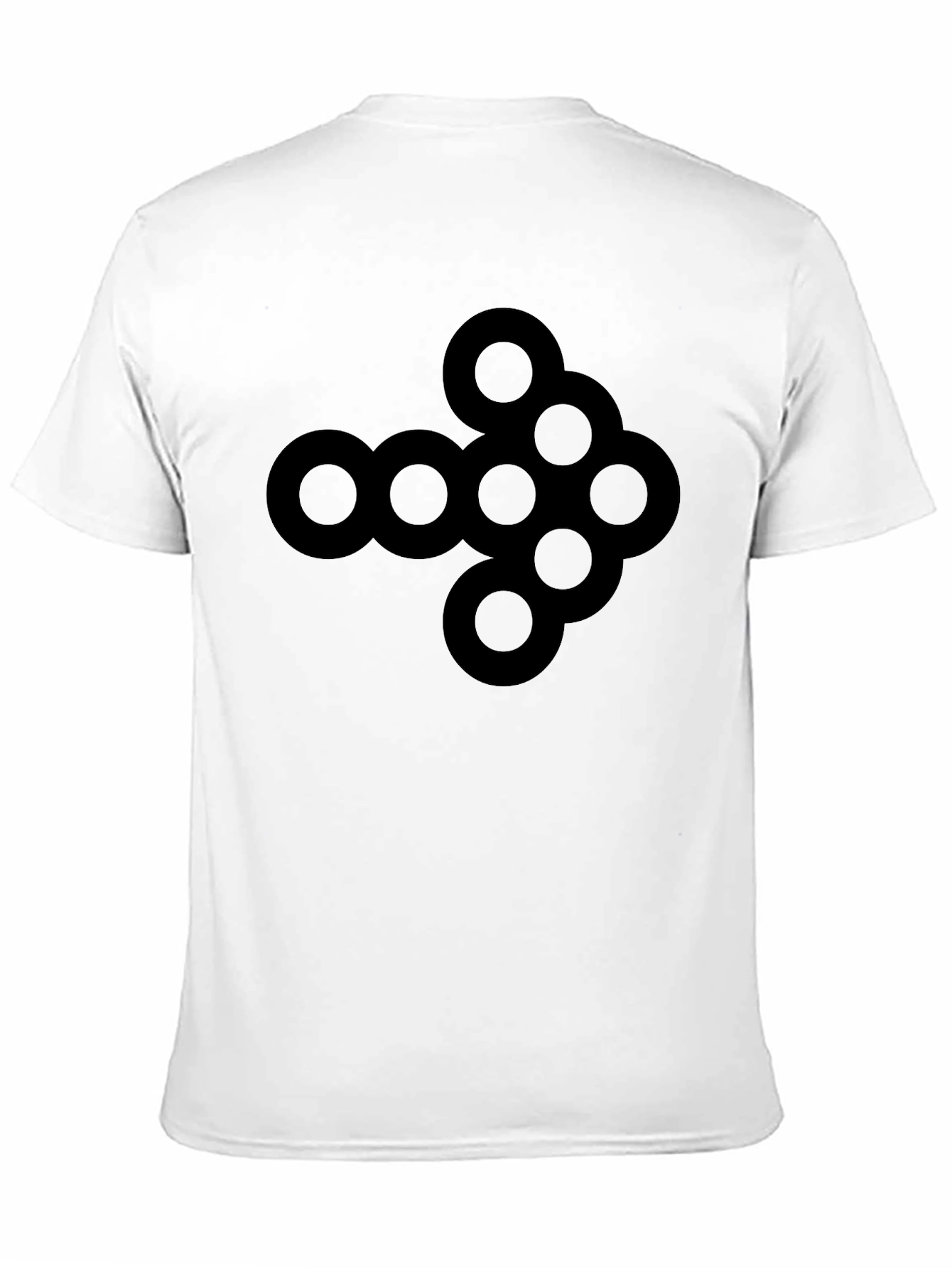 Black Abstract Arrow Graphic Tee - Black Cotton view 11