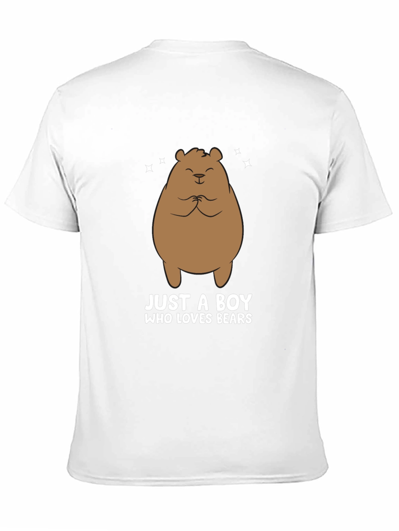 Black Just A Boy Who Loves Bears T-Shirt view 11