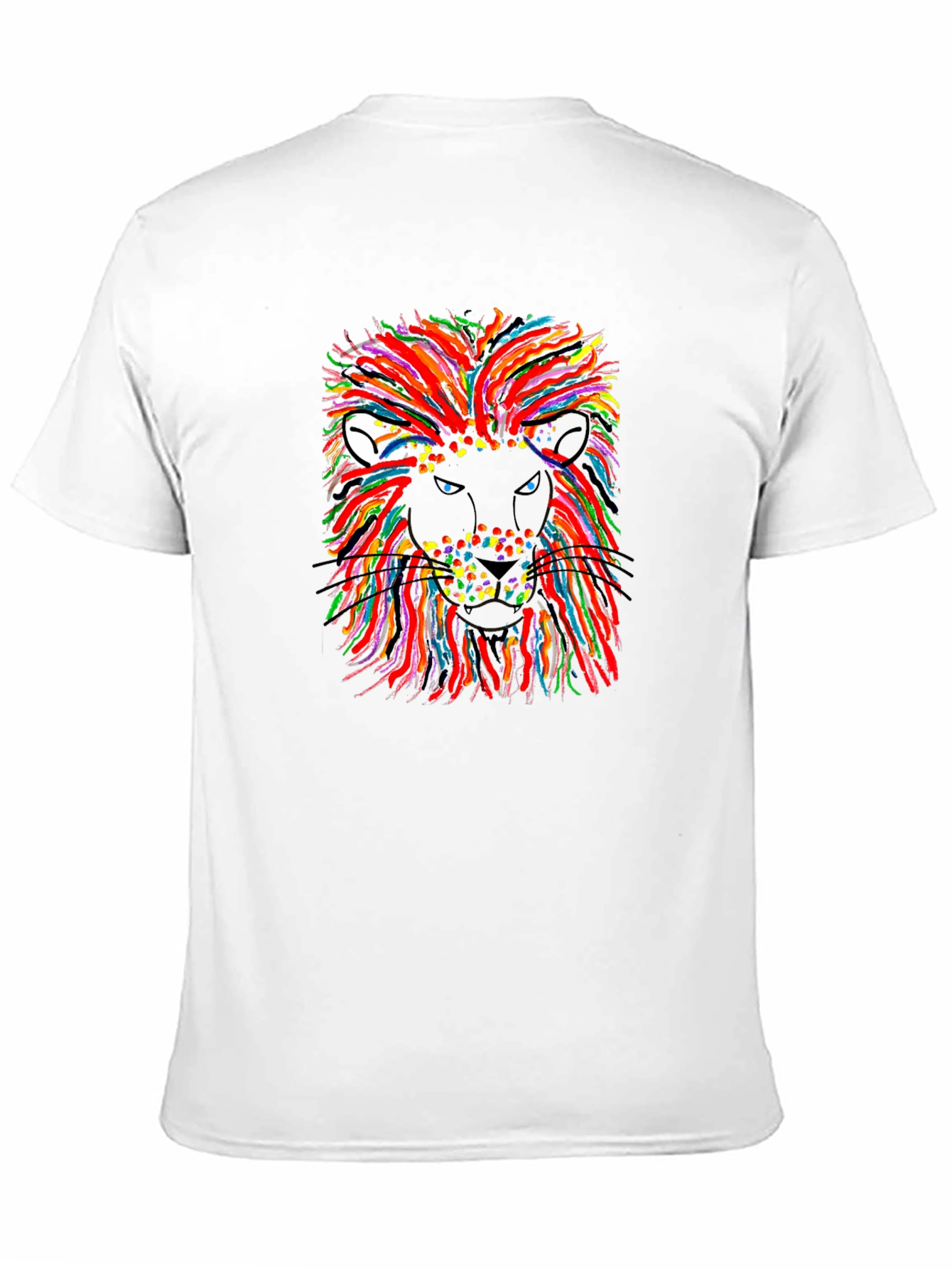 Black Lion Graphic T-Shirt - Vibrant Art Design view 11