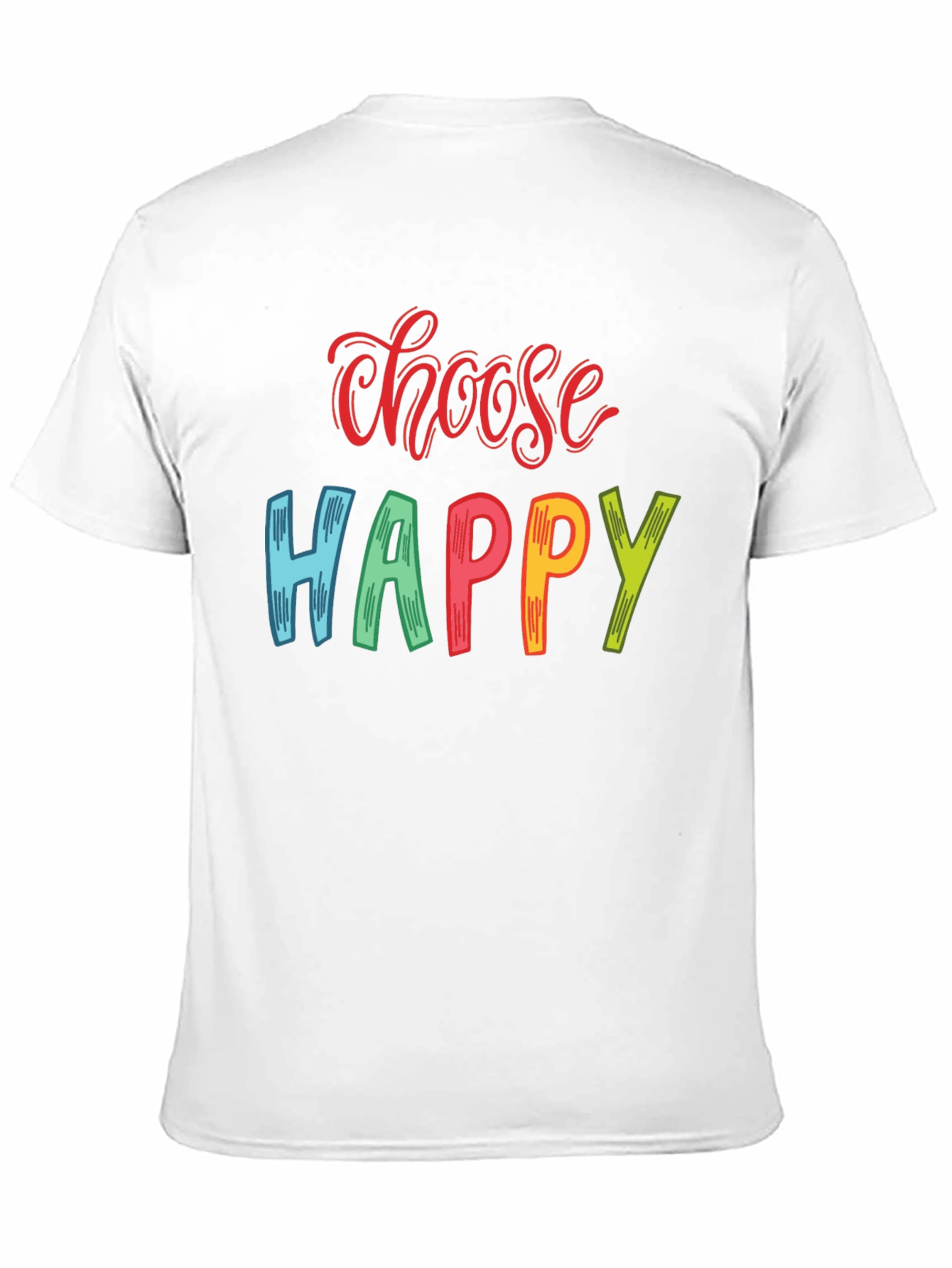 Black Choose Happy Graphic T-Shirt - Positive Vibes view 11