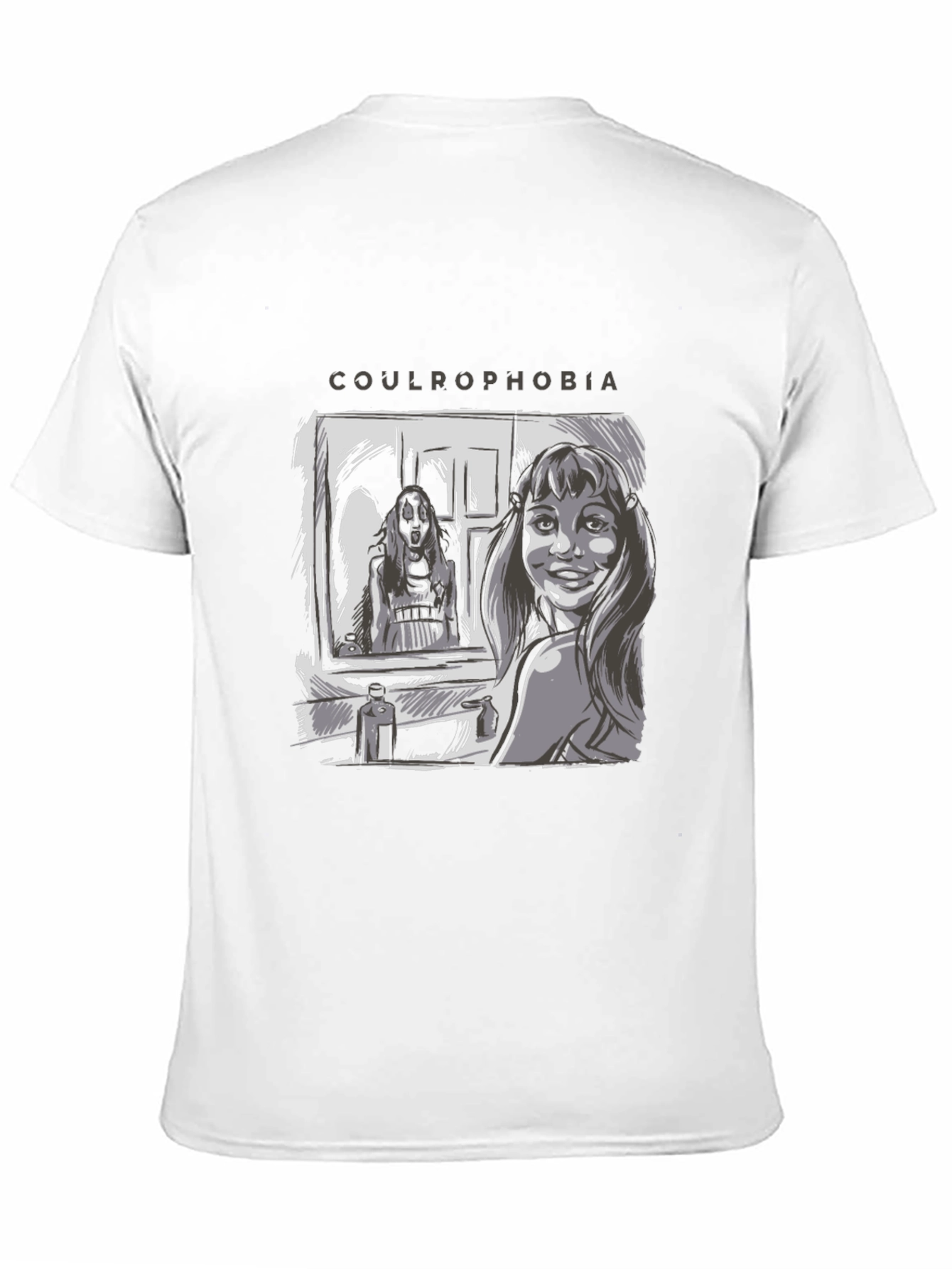 Black Coulrophobia Horror T-Shirt view 11