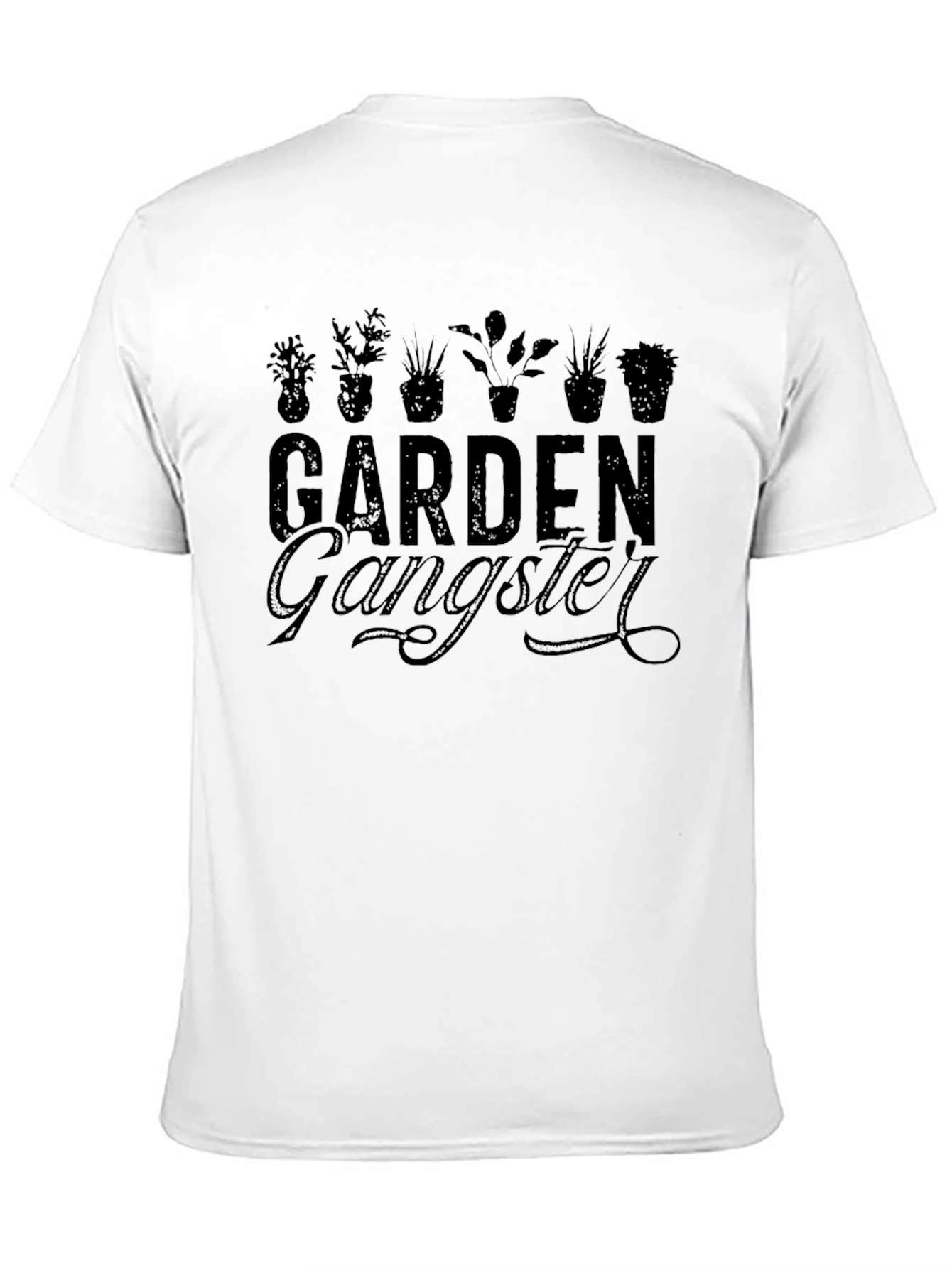 Black Garden Gangster T-Shirt - Gardening Lover Tee view 11