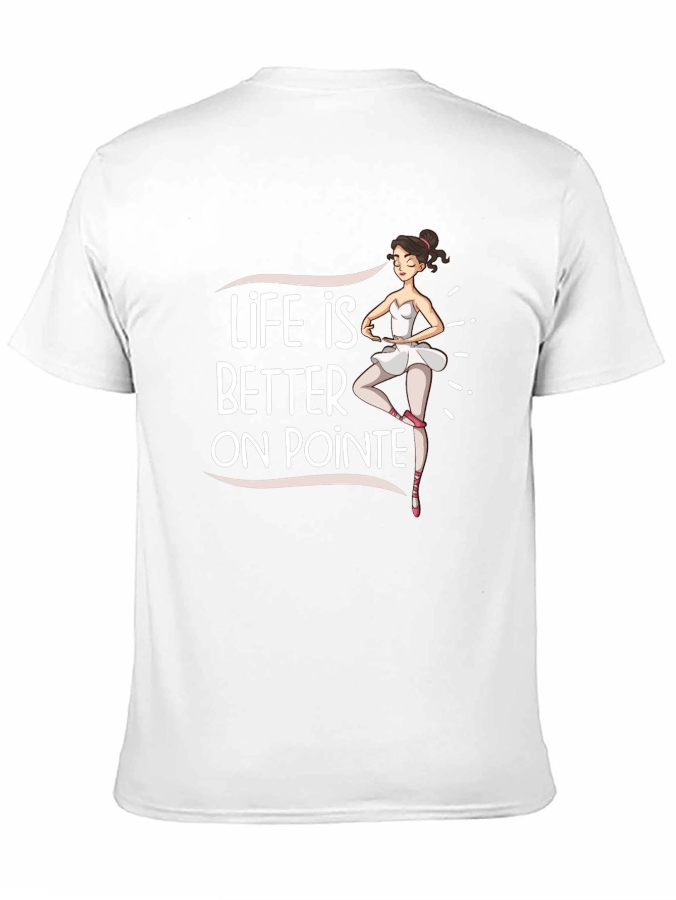 Black Life Is Better On Pointe Black T-Shirt view 11
