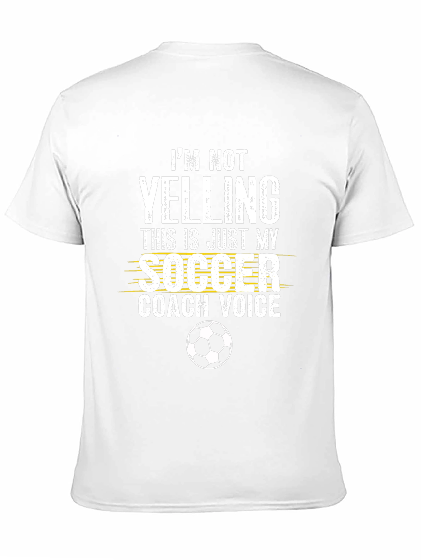 Black Soccer Coach Voice T-Shirt - Novelty Graphic Tee view 11