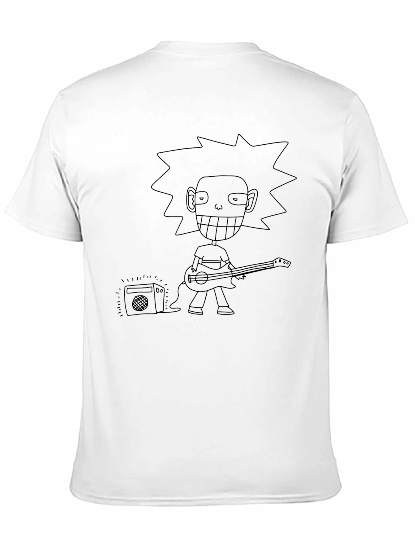 Black Cartoon Rocker Graphic Tee view 11