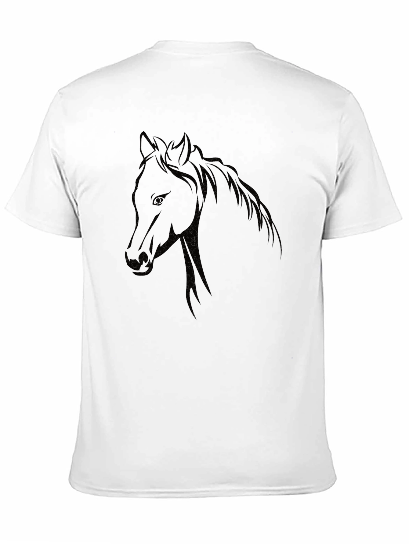 Black Black Horse Graphic T-Shirt - Unisex Design view 11