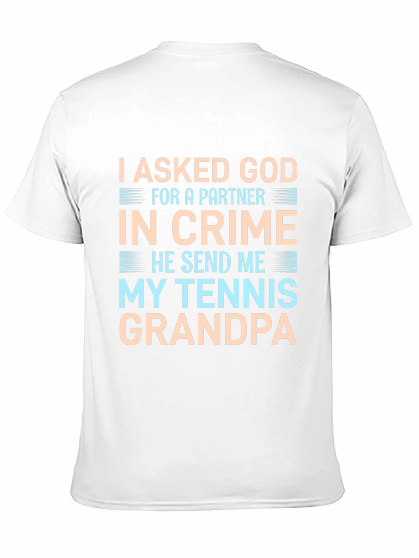 Black Tennis Grandpa Graphic T-Shirt view 11