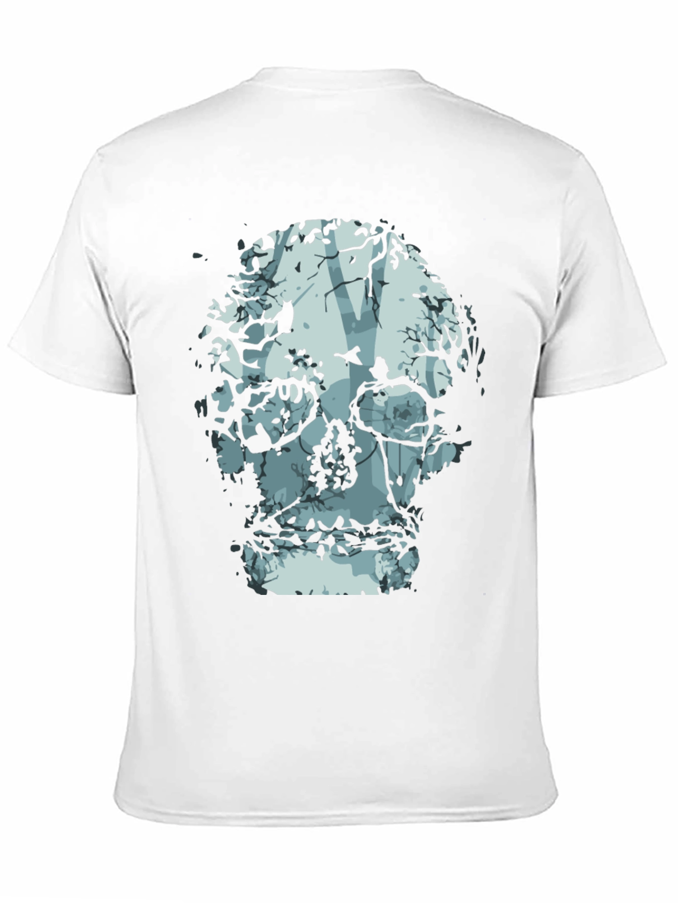 Black Skull Tree Graphic Tee - Nature Inspired Fashion view 11