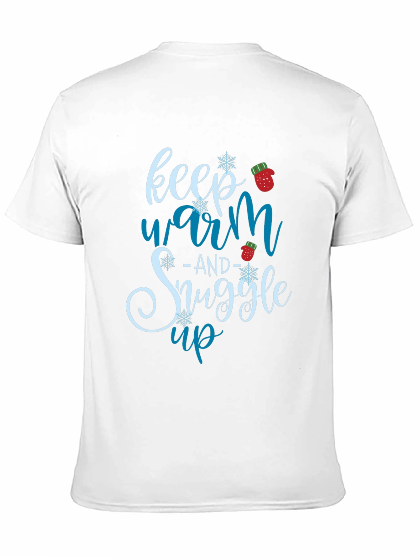 Black Keep Warm and Snuggle Up Winter Holiday Graphic Tee view 11