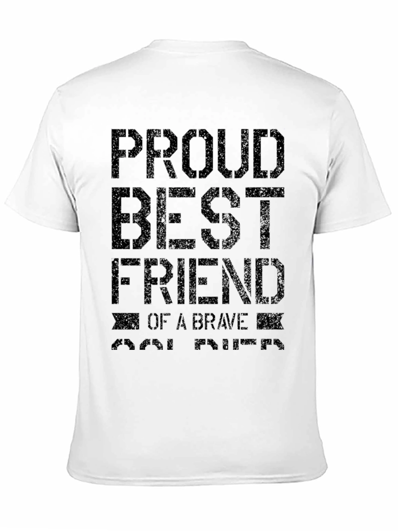 Black Proud Best Friend T-Shirt - Brave Soul Tribute Tee view 11
