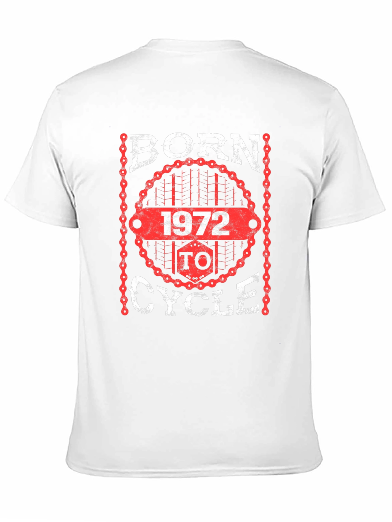 Black Born to Cycle 1972 T-Shirt - Black view 11