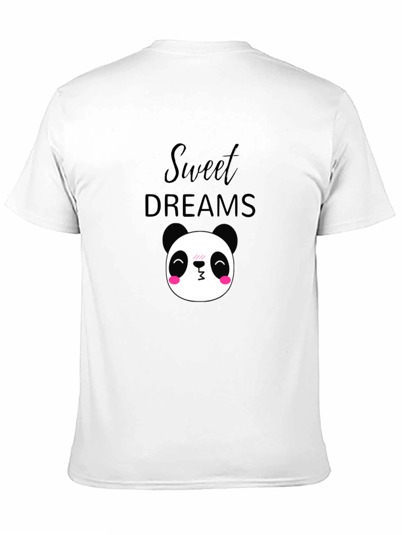Black Sweet Dreams Panda T-Shirt - Black Cotton Comfort view 11