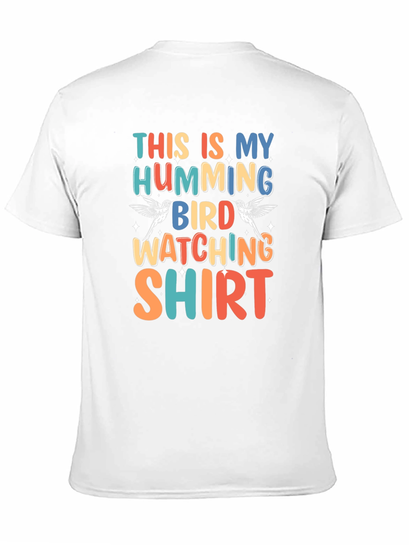 Black Hummingbird Watching Shirt - Unisex Graphic Tee view 11