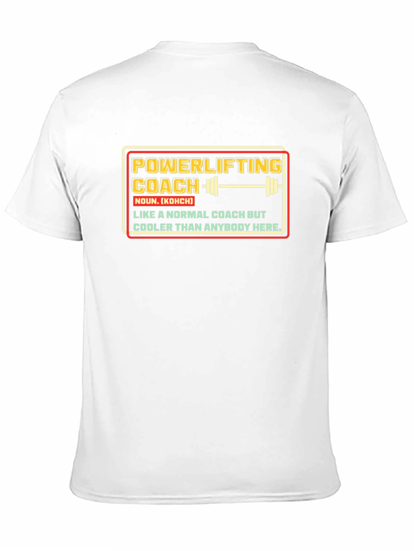 Black Powerlifting Coach T-Shirt view 11