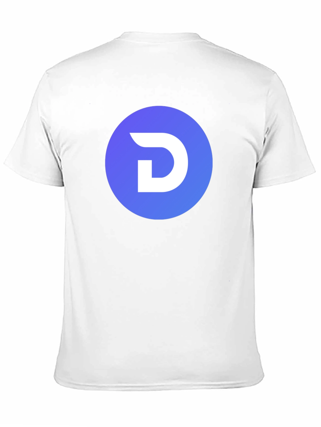 Modern Black T-Shirt with Blue Circle D Logo - 11