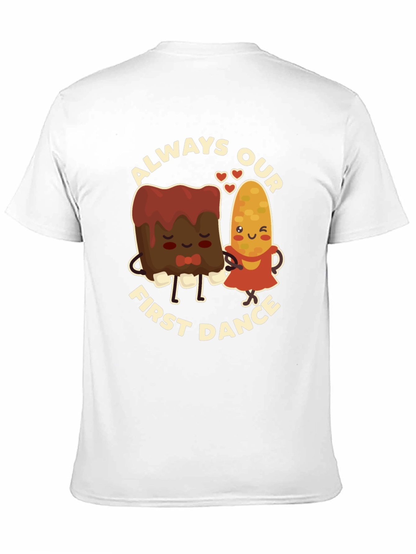 Black Always Our First Dance T-Shirt - Cute Foodie Couple Tee view 11