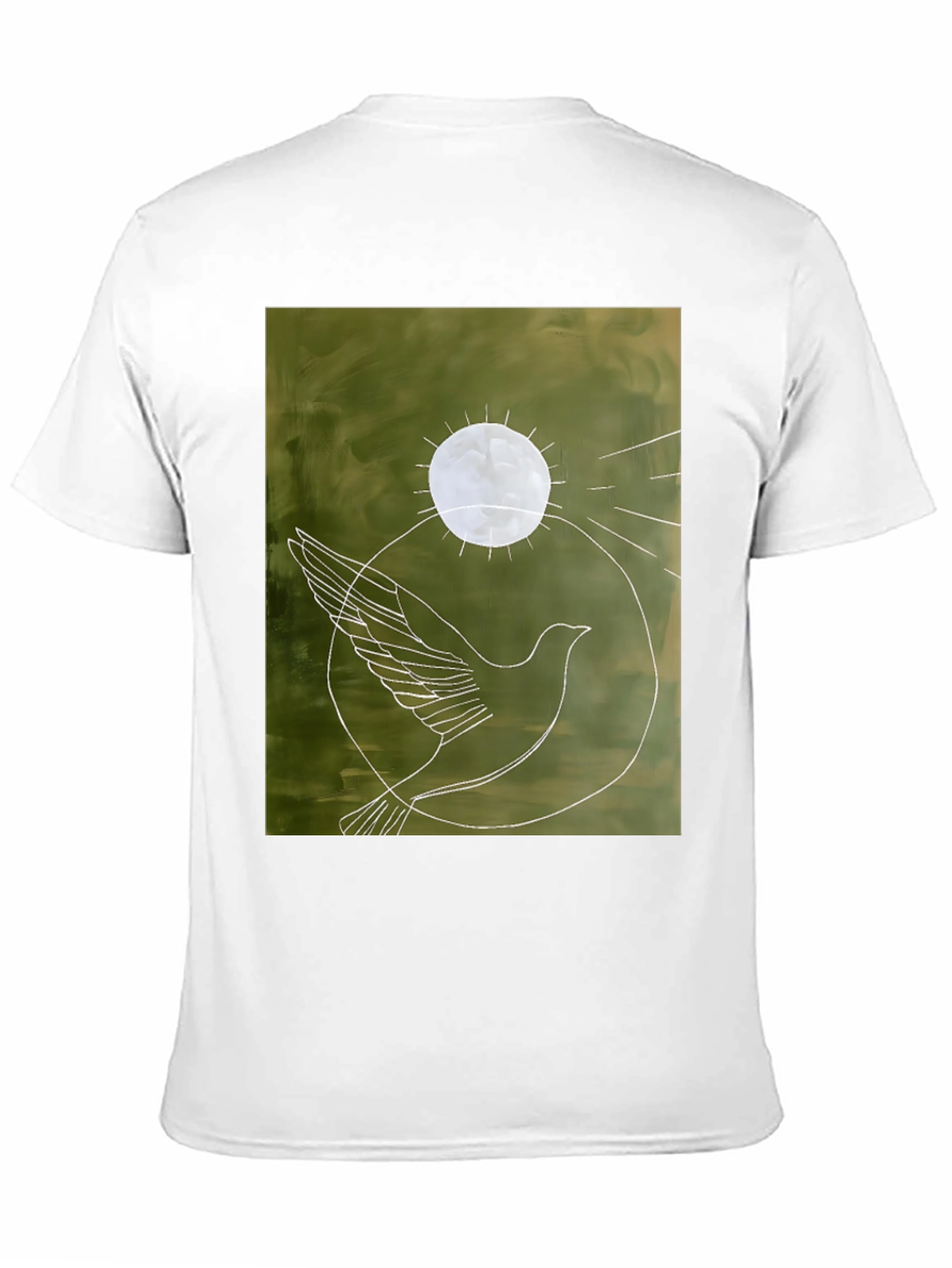 Black Dove Graphic Tee - Peace Symbol Shirt view 11