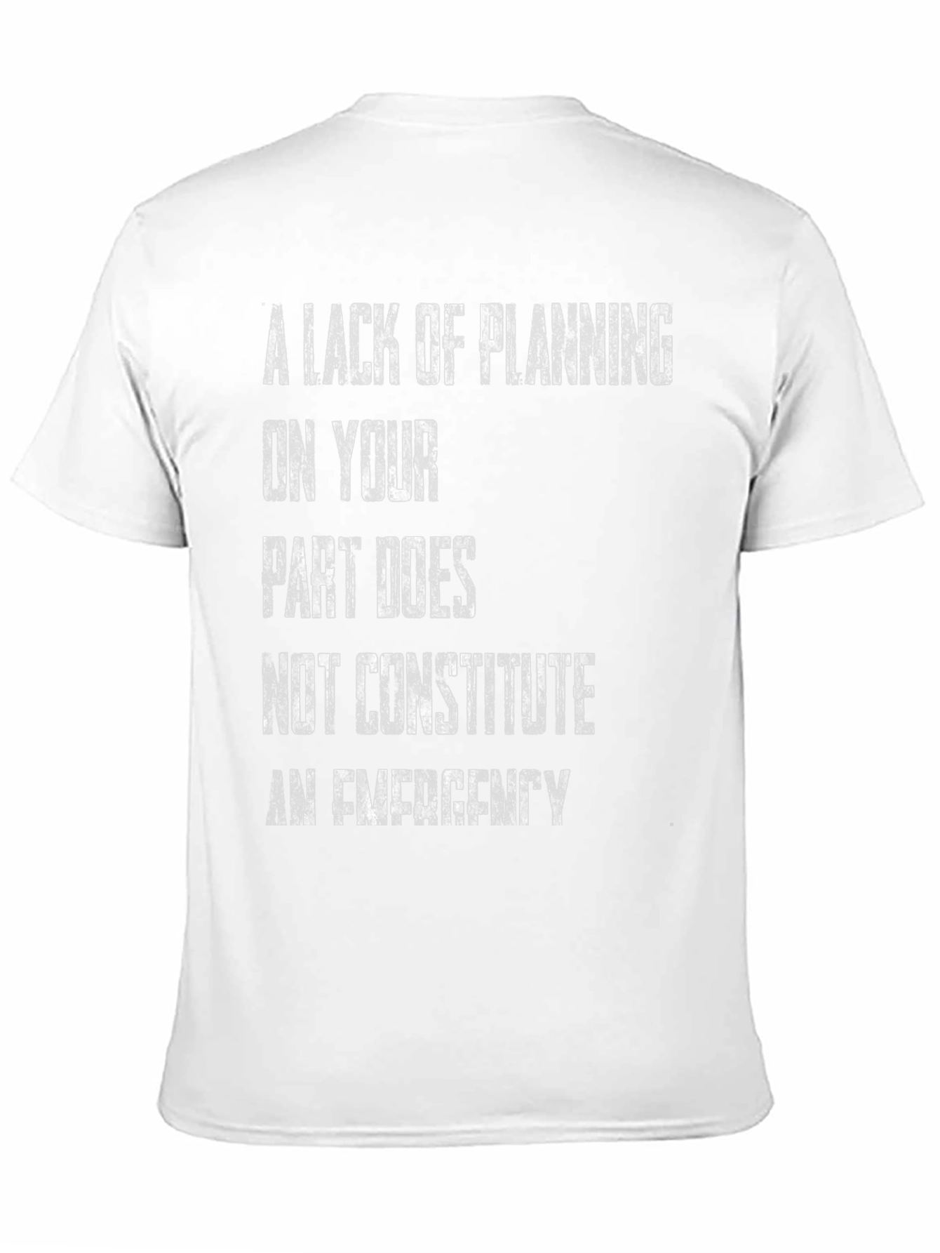 Black A Lack of Planning T-Shirt view 11