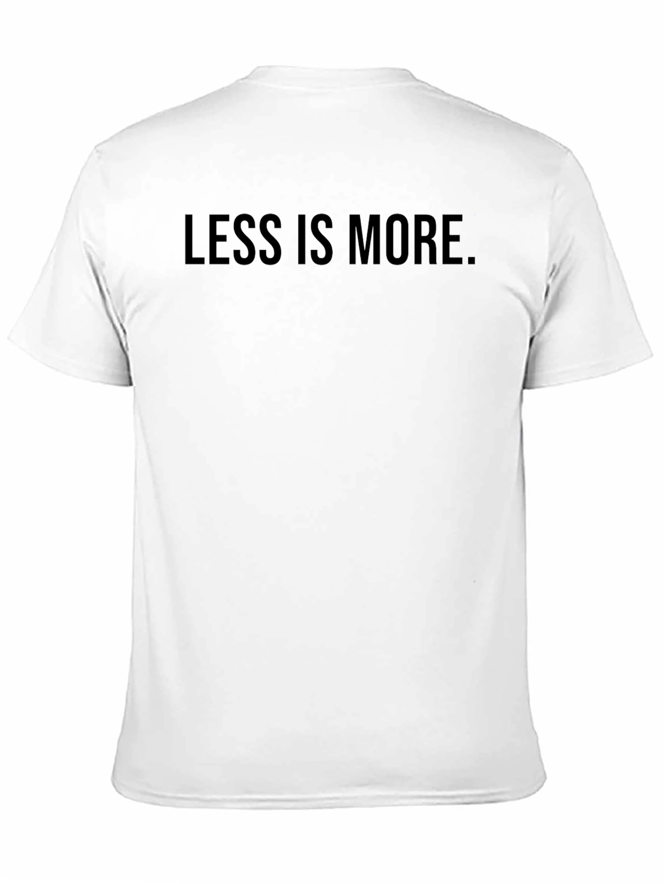 Black Less is More Graphic Tee - Mens Black T-Shirt view 11