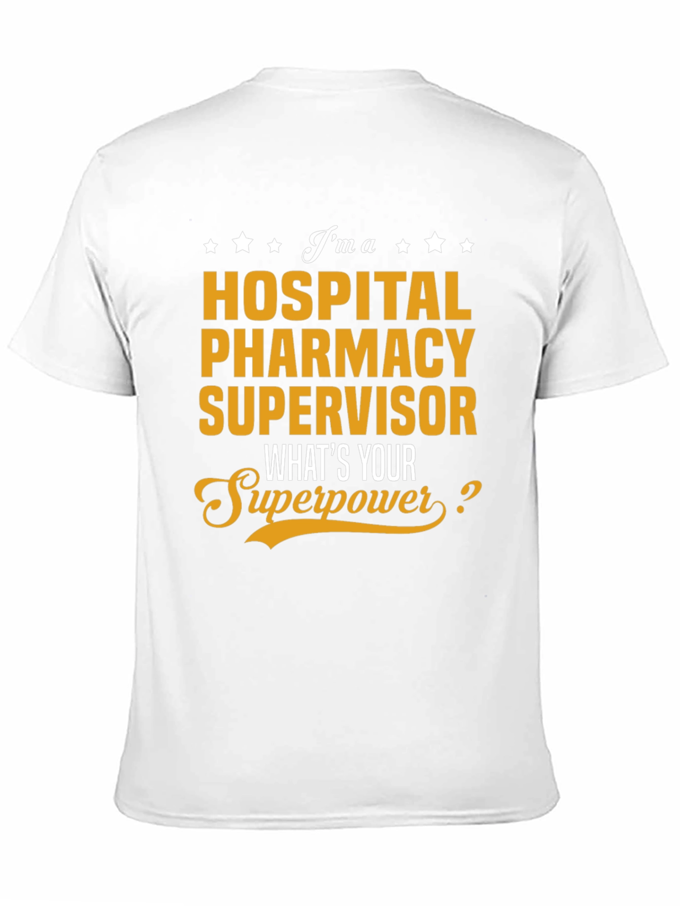 Black Hospital Pharmacy Supervisor T-Shirt view 11