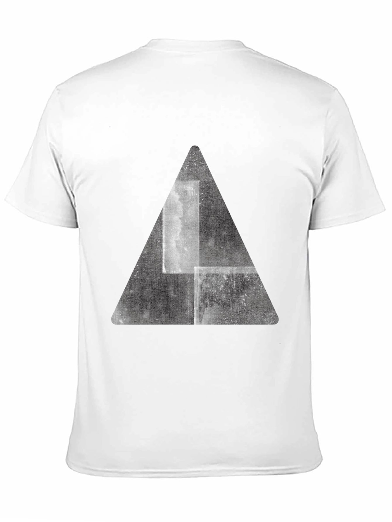 Black Black Graphic Tee - Triangle Design view 11