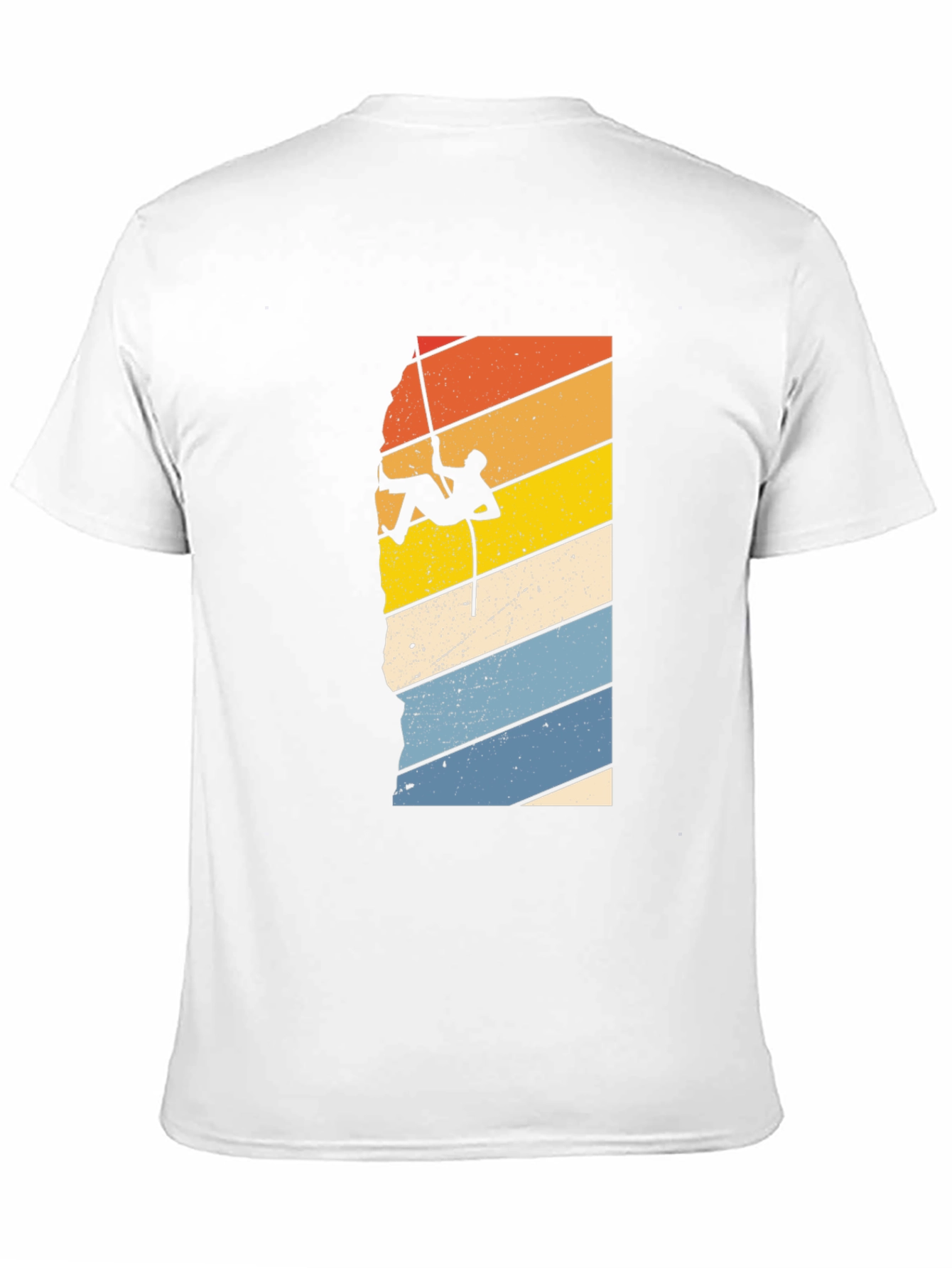 Black Retro Rock Climbing Graphic T-Shirt view 11
