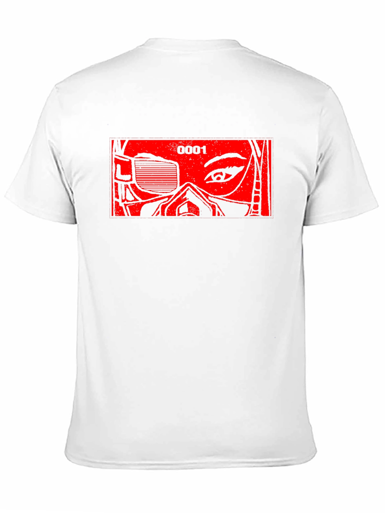 Black Cyberpunk Mask Graphic Tee - Black view 11