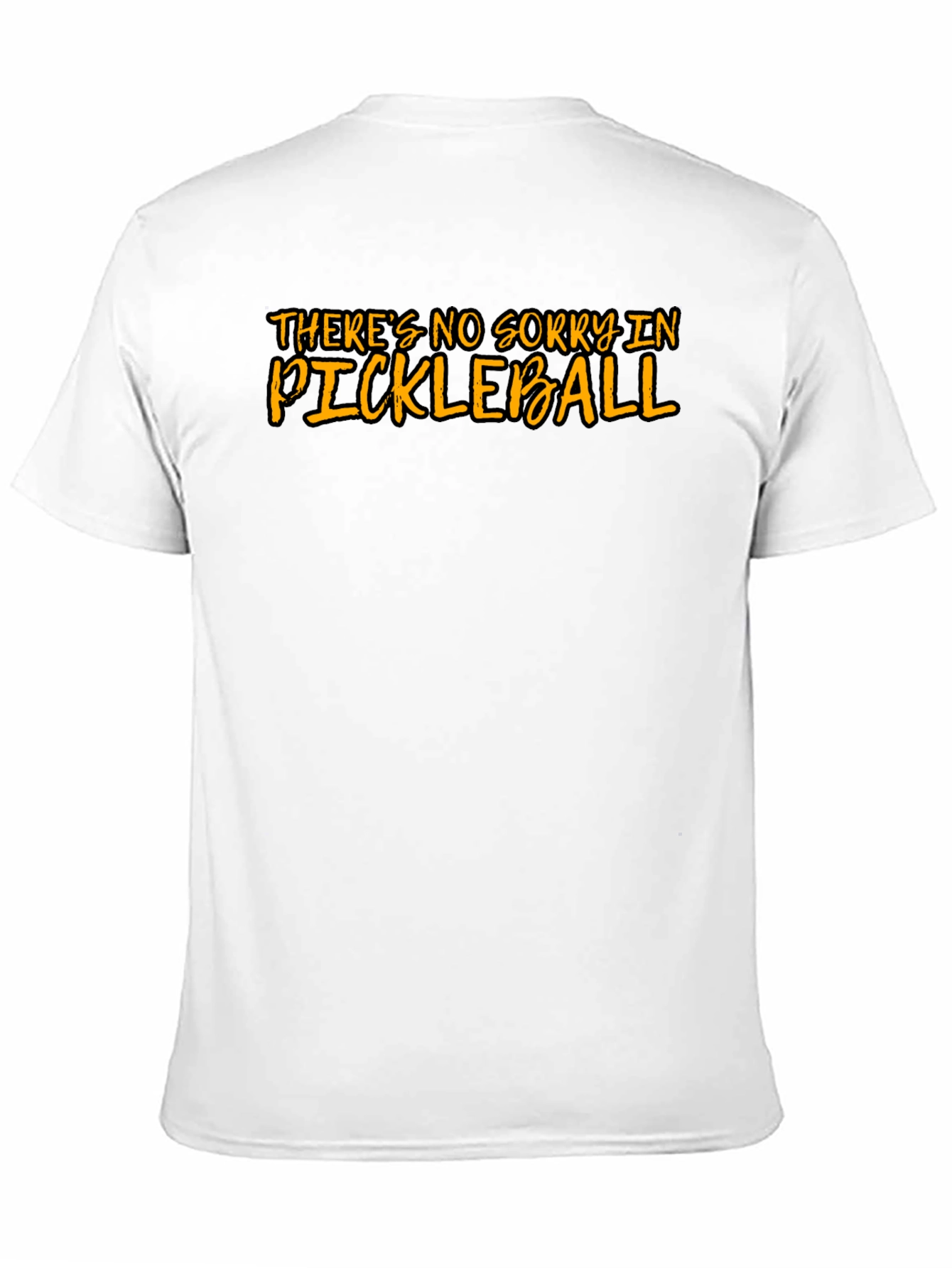 Black Funny Pickleball T-Shirt - There's No Sorry view 11
