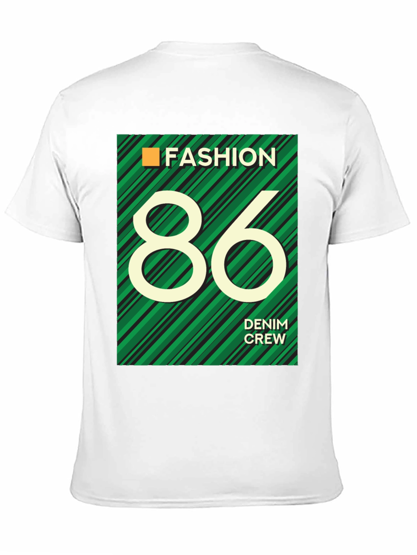 Black Fashion 86 Denim Crew Graphic T-Shirt view 11