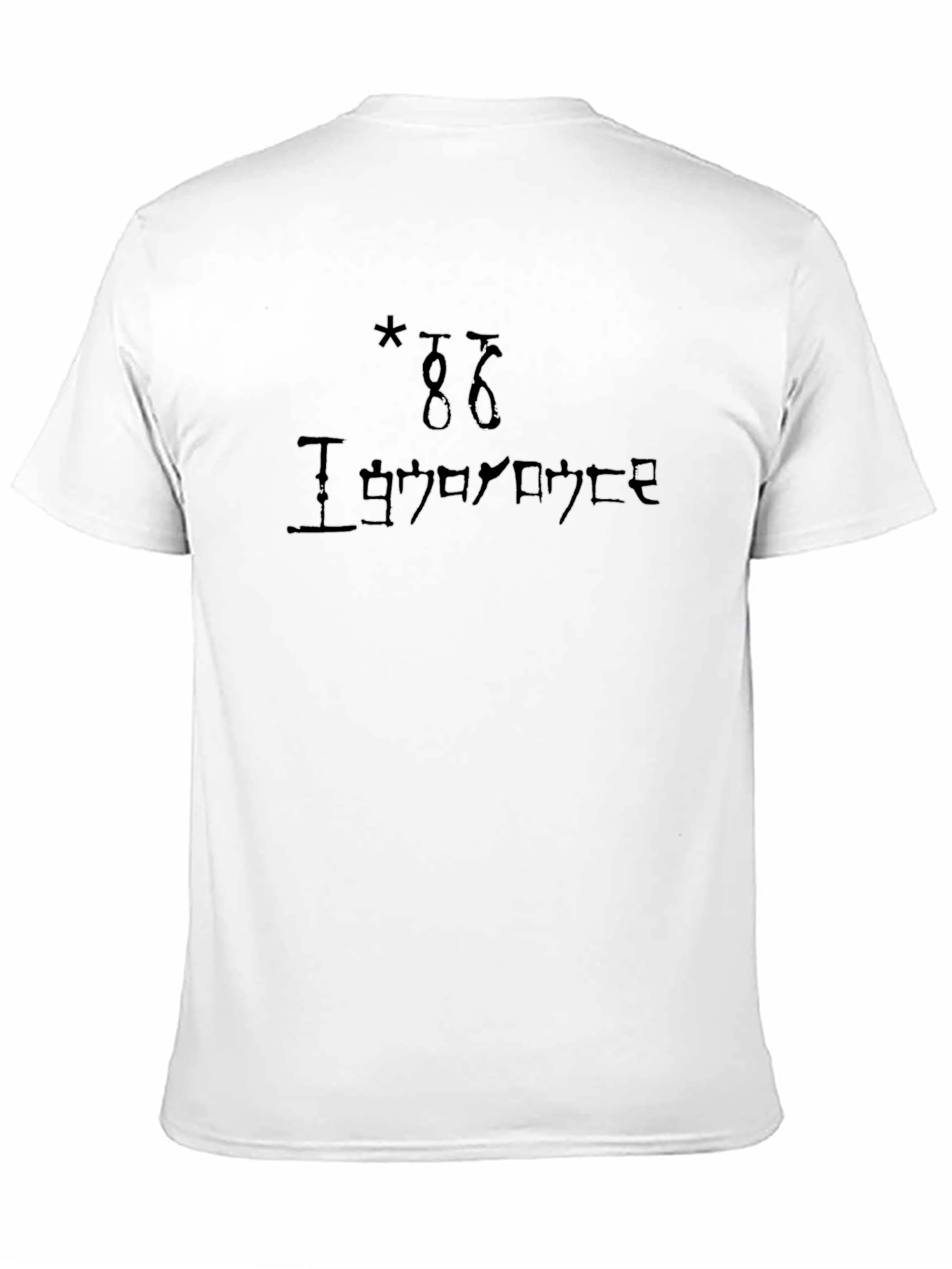 Black Ignorance Black T-Shirt - Unique Design view 11