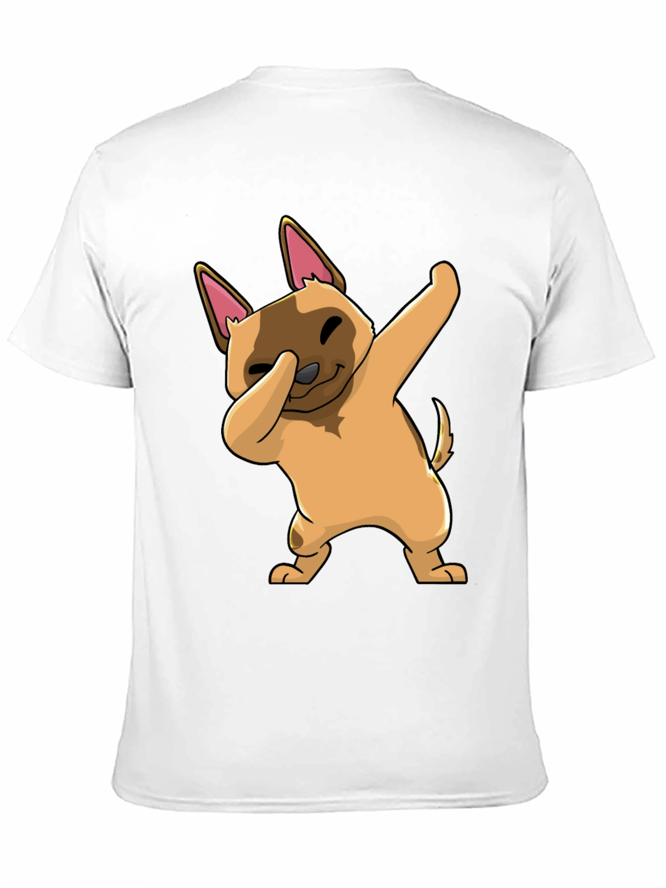 Black Dabbing Dog Graphic T-Shirt - Trendy Casual Wear view 11