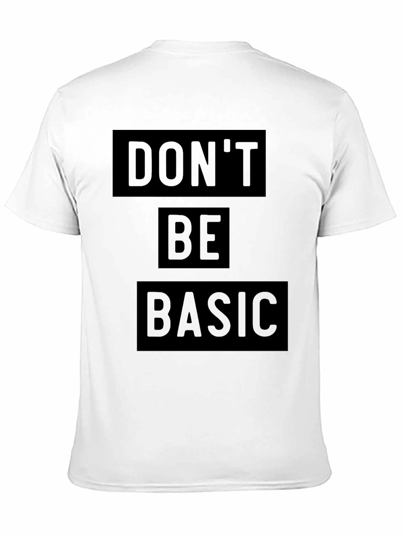 Black Don't Be Basic - Men's Black Graphic Tee view 11