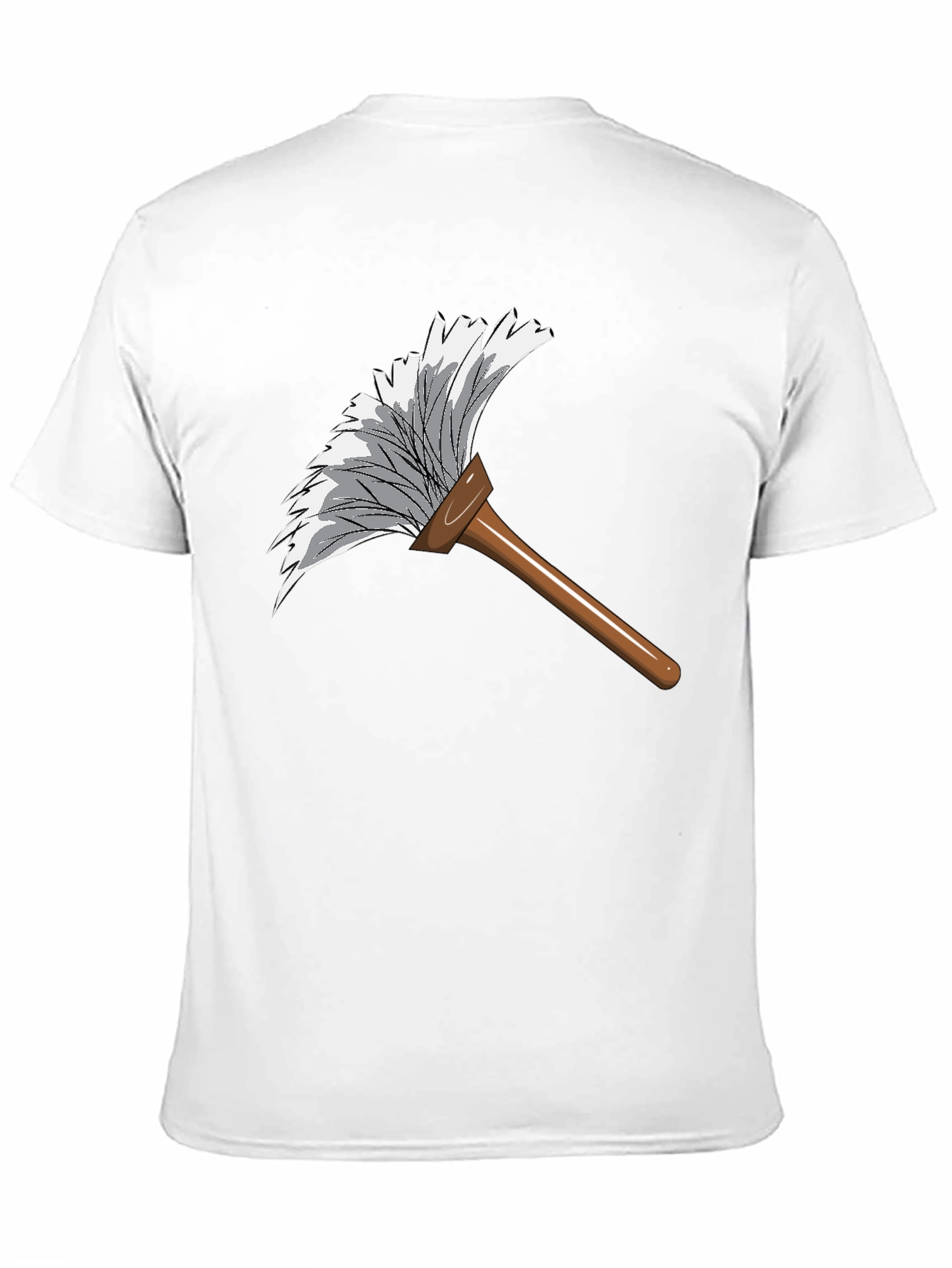 Black Duster Graphic Tee - Cleaning Humor T-Shirt view 11