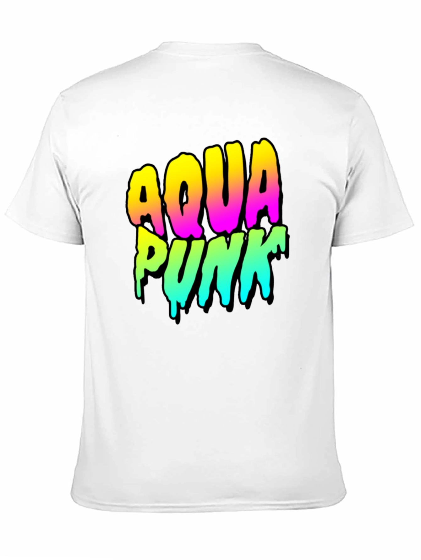 Black Aqua Punk Graphic Tee - Black view 11