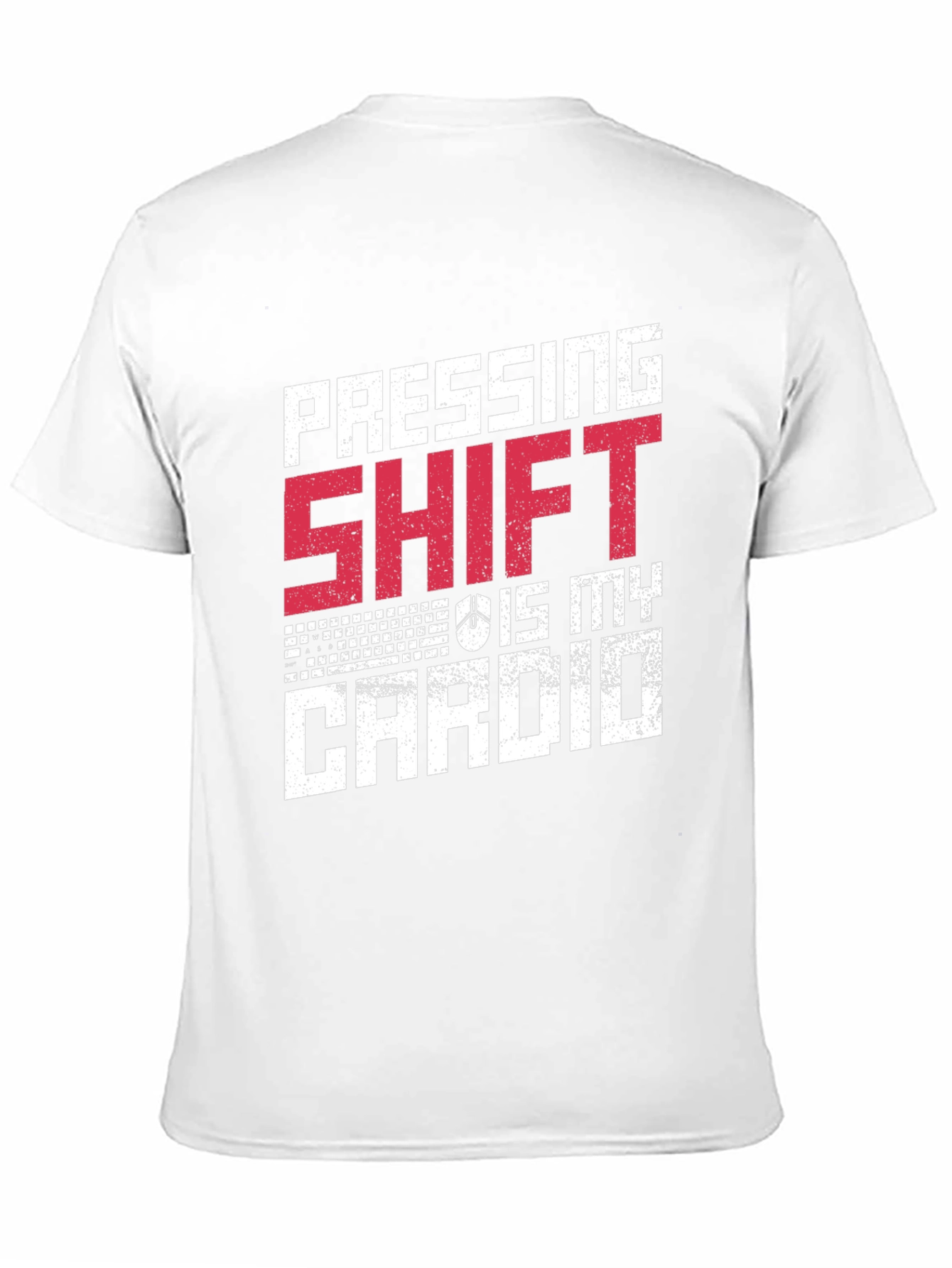Black Pressing Shift is My Cardio Black T-Shirt view 11